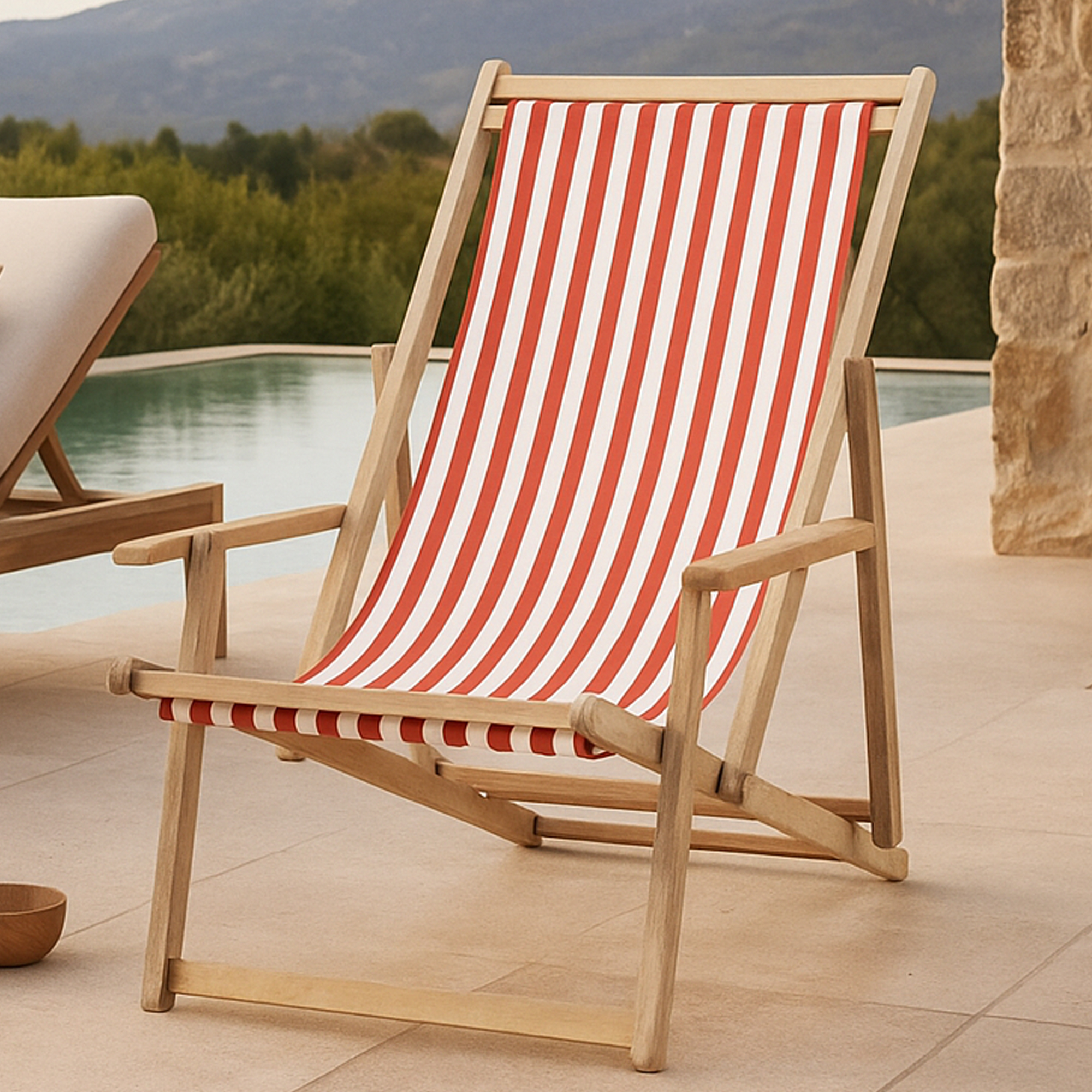 FAIRVIEW Sun Lounger - Light Oak - Galvin and Galloway