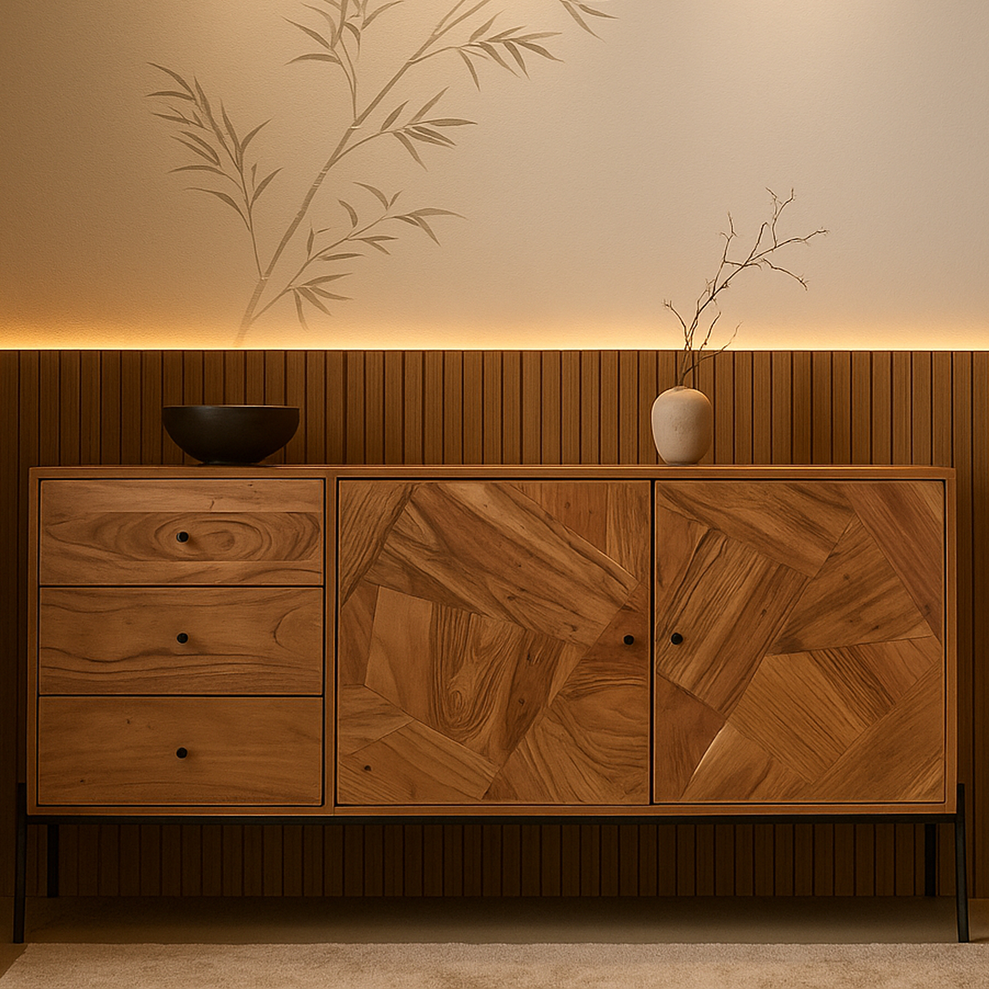 FINCHLEY 2 Door 3 Drawer Sideboard - Galvin and Galloway