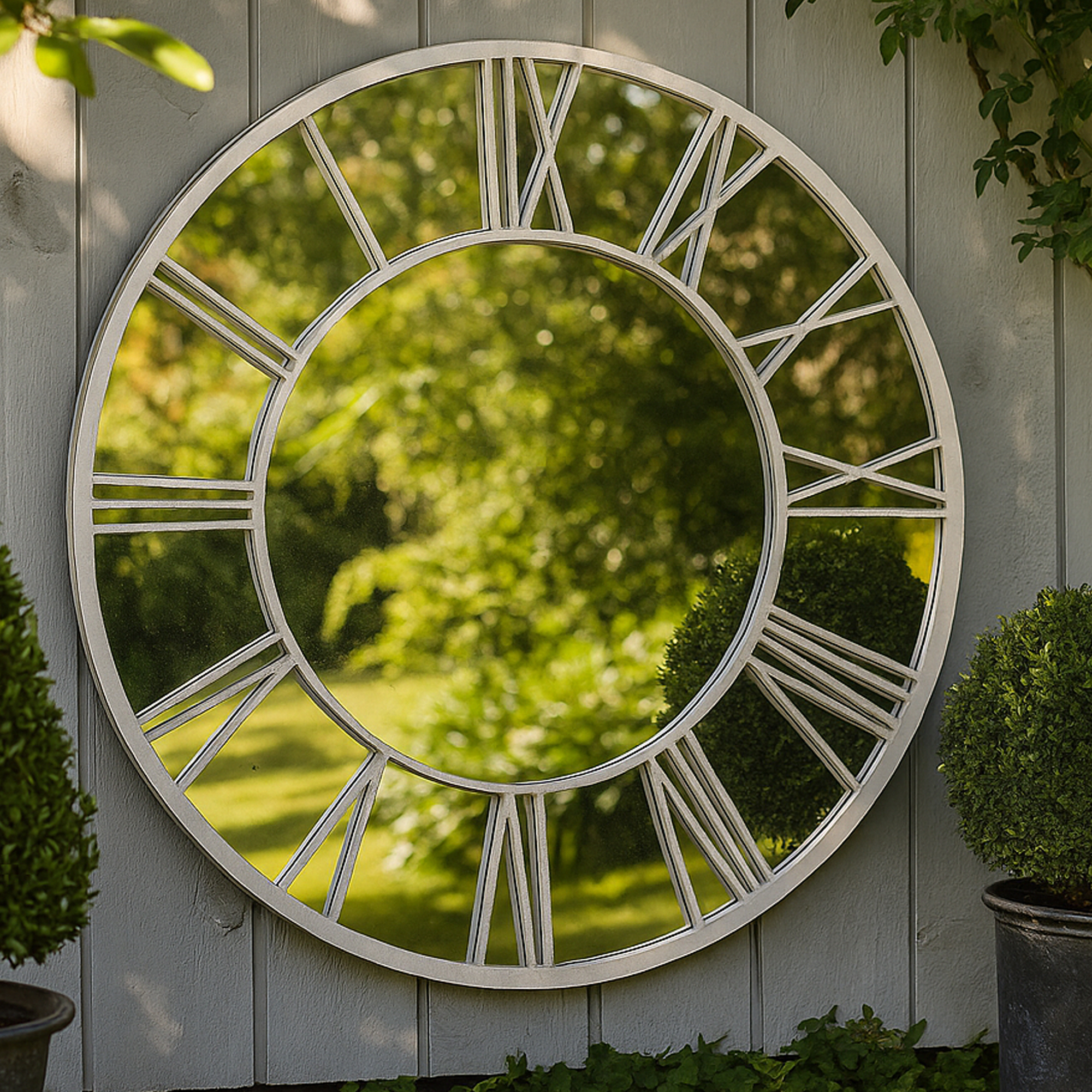 GRANTHAM Outdoor Mirror White - Galvin and Galloway