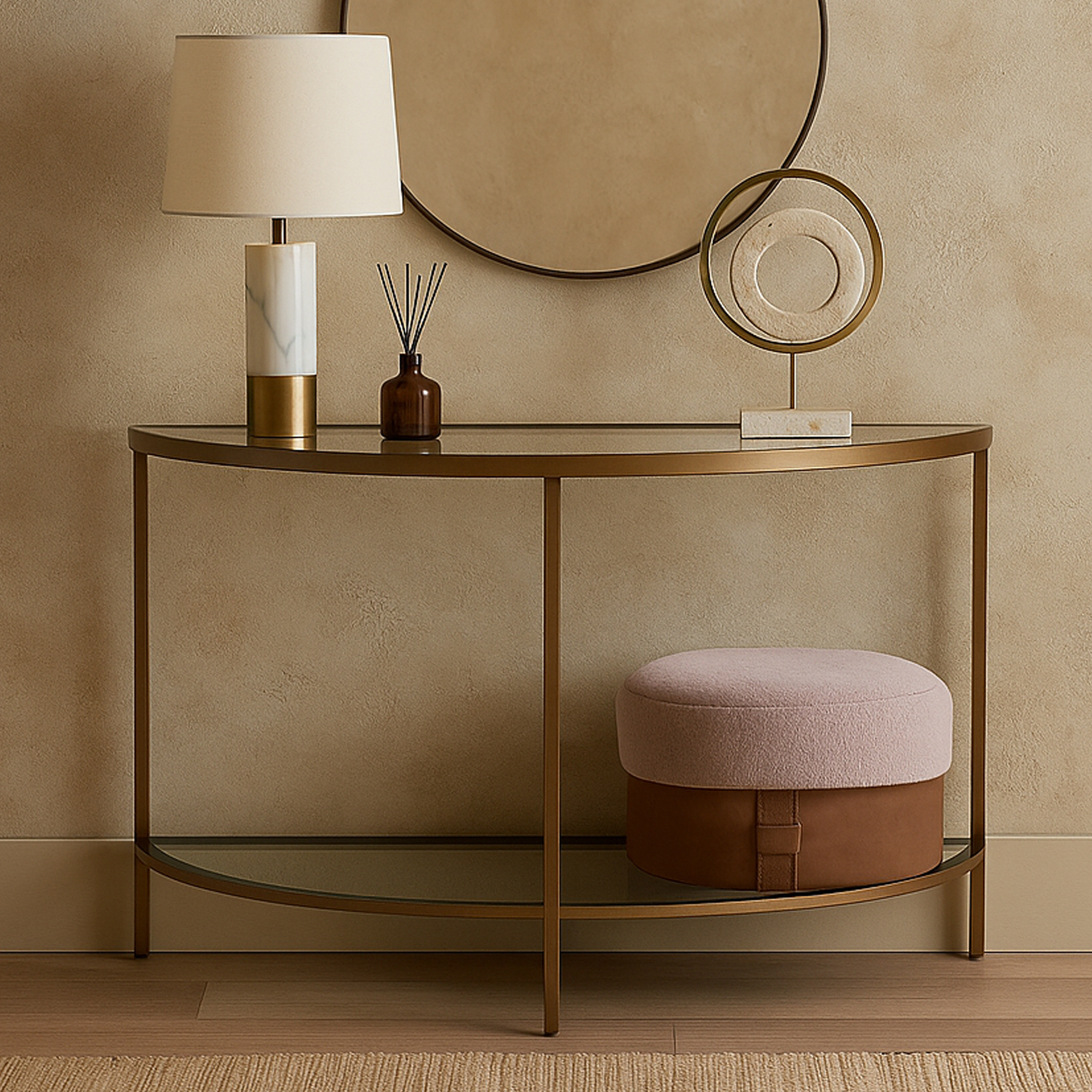 GREENFORD Console Table - Brown - Galvin and Galloway