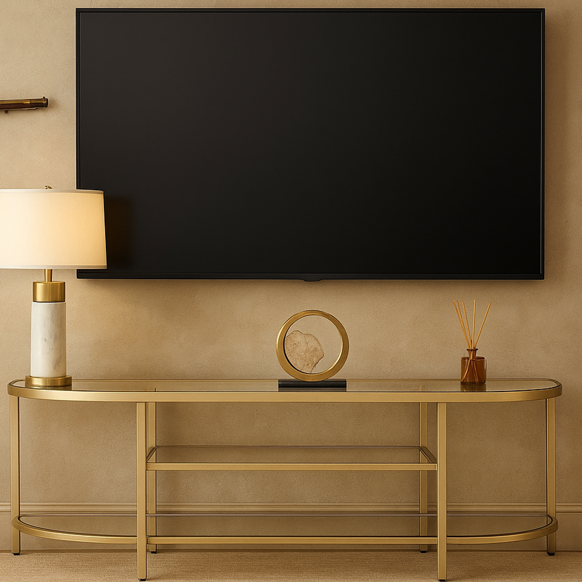 GREENFORD TV Unit - Gold - Galvin and Galloway