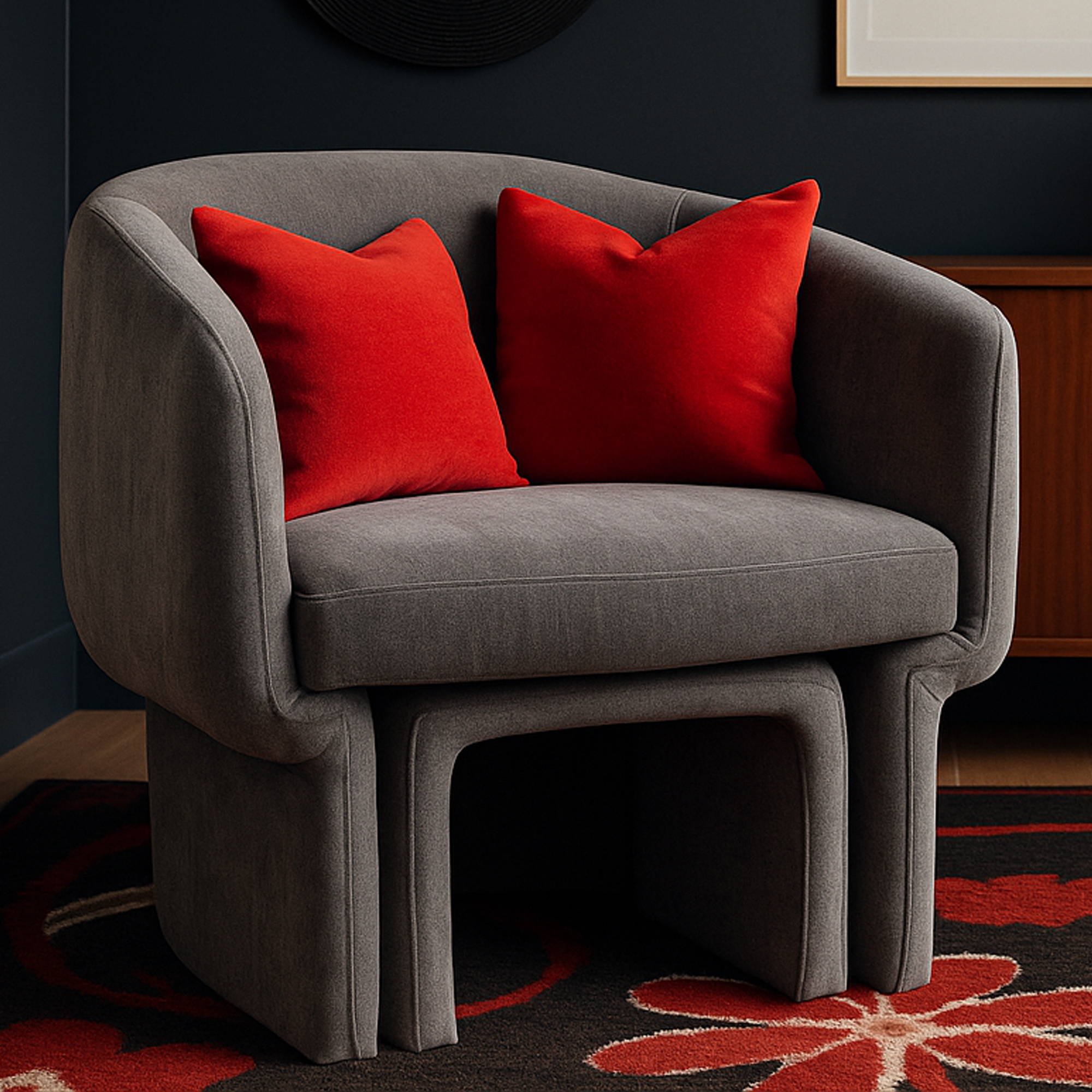 GREENVALE Armchair Anthracite - Galvin and Galloway