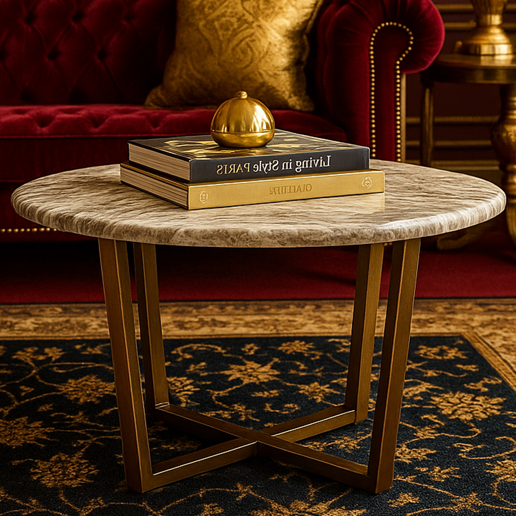 GREYSTONE Round Coffee Table - Galvin and Galloway