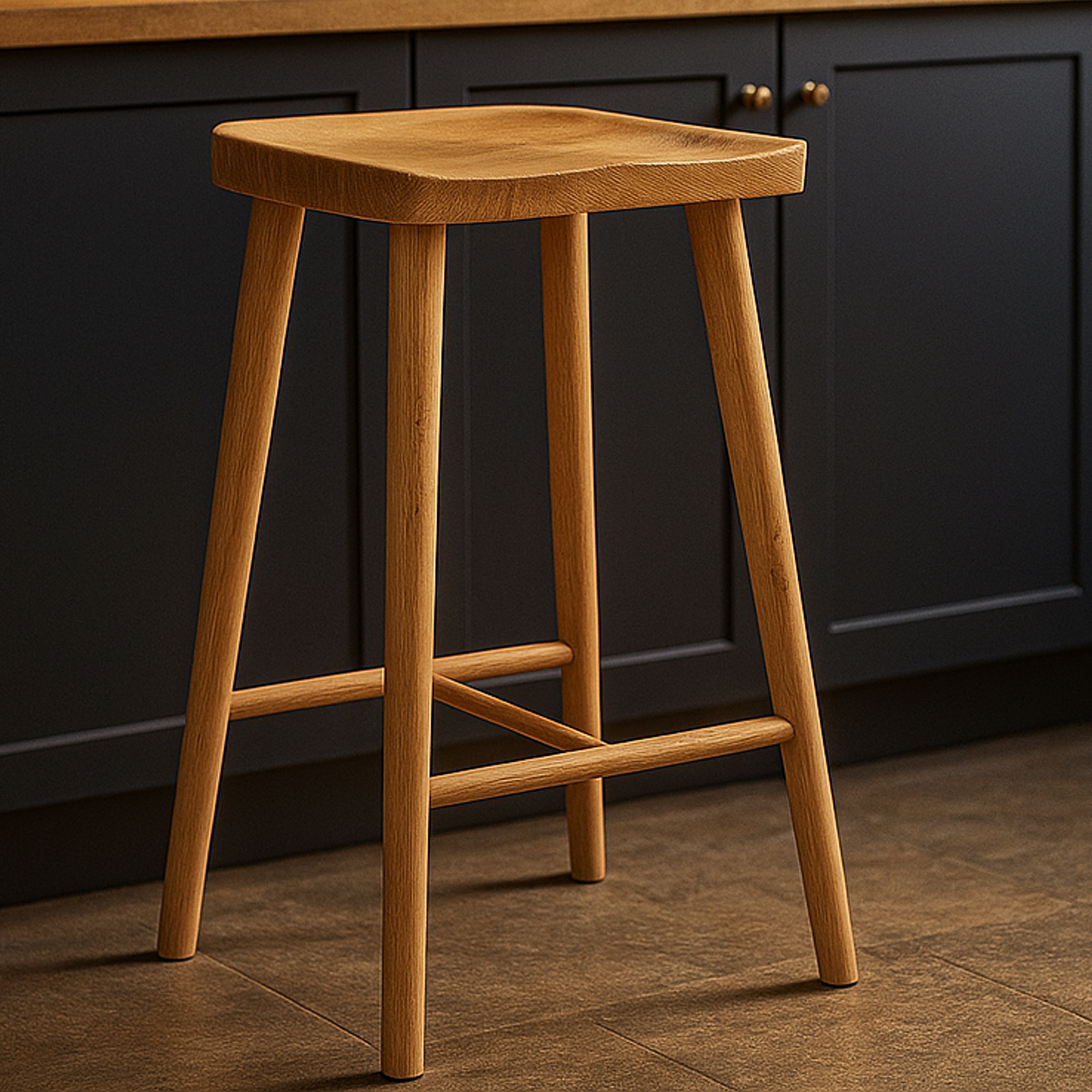 HAWKHURST Bar Stool Natural - Galvin and Galloway