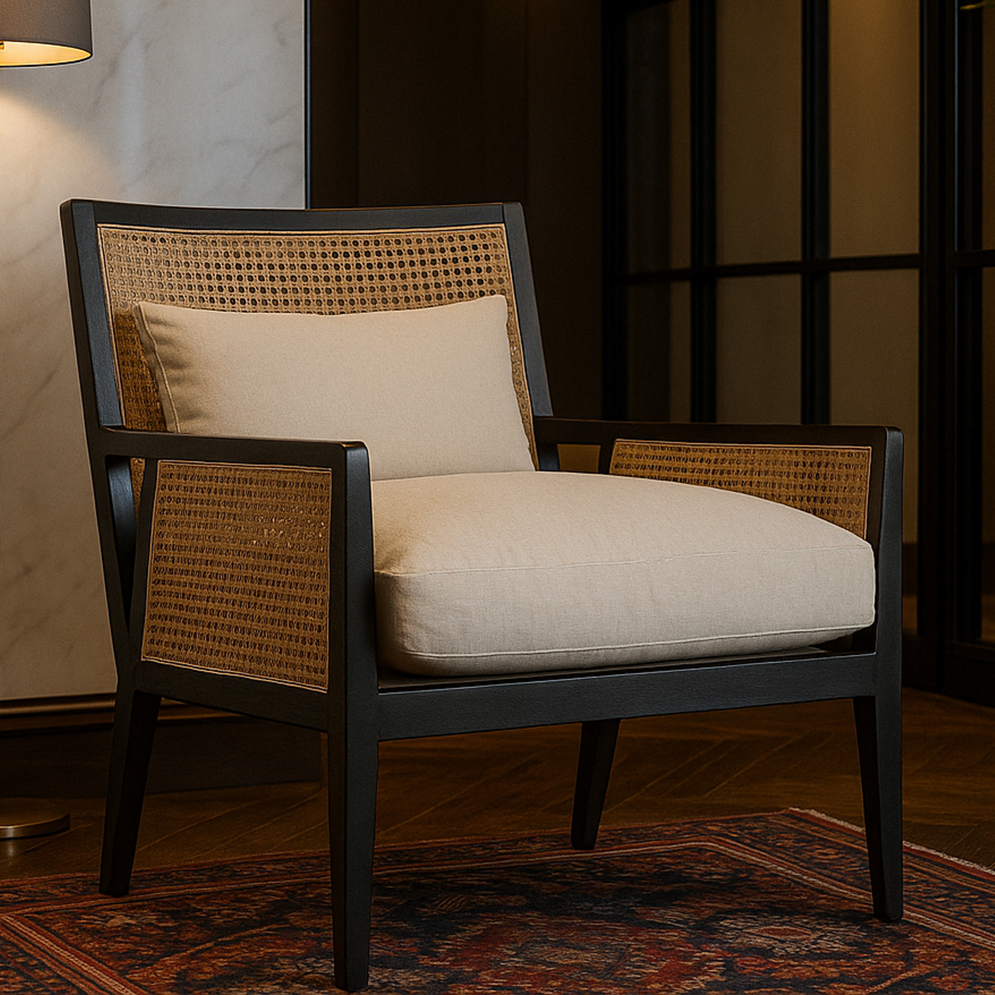 HEATHERMERE Armchair Cream - Galvin and Galloway