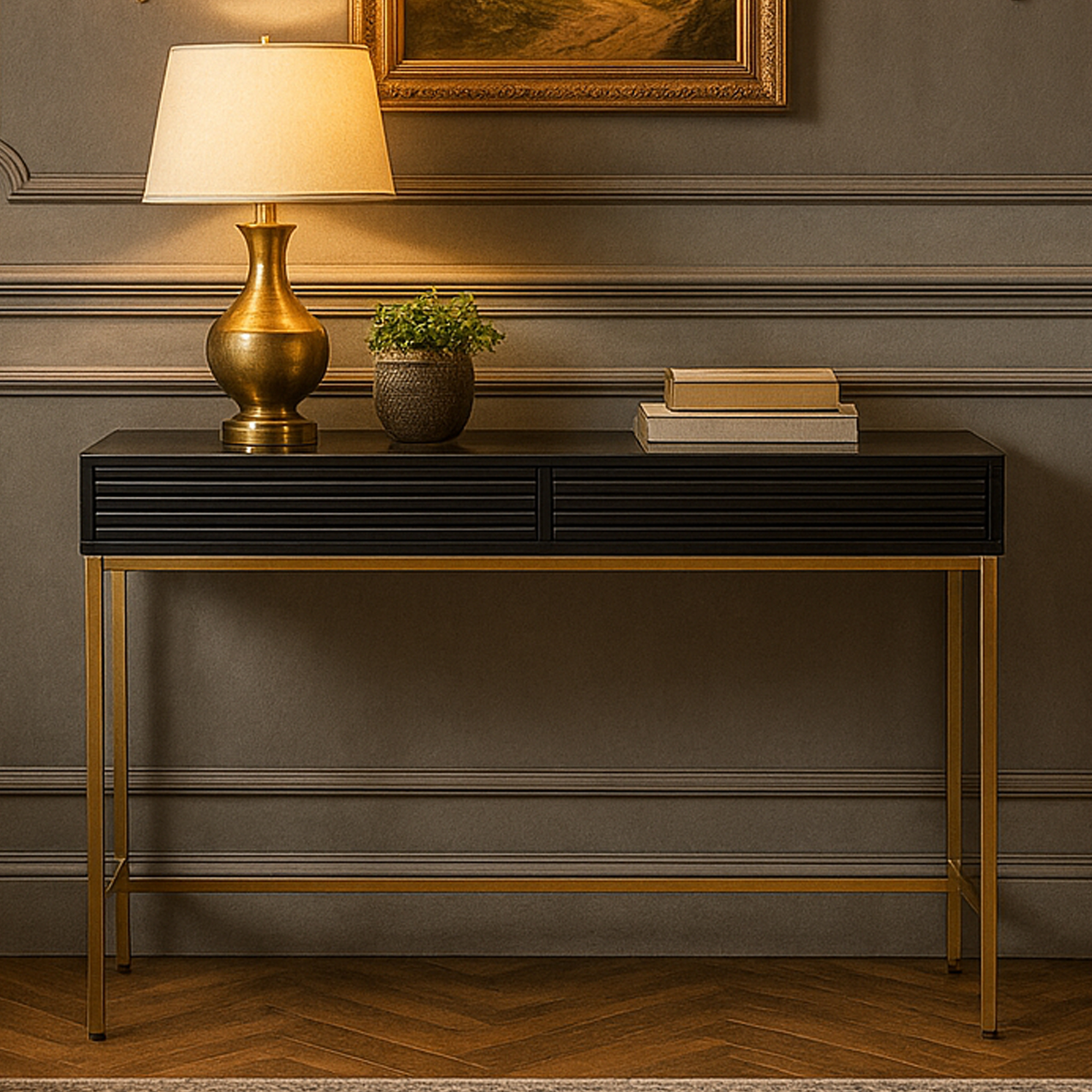 KINGSMERE 2 Drawer Console Table - Galvin and Galloway