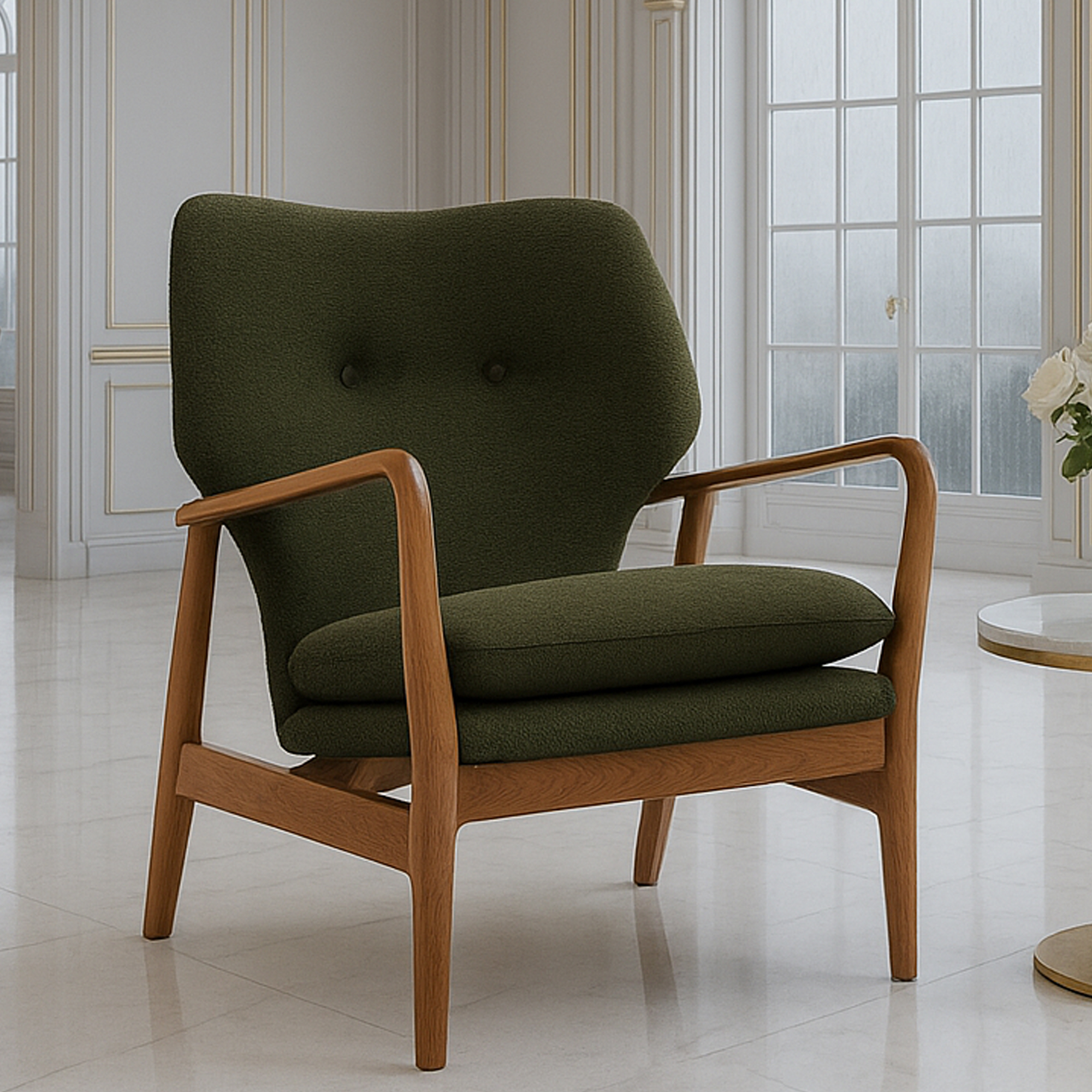 NORTHLEIGH Armchair Green - Galvin and Galloway