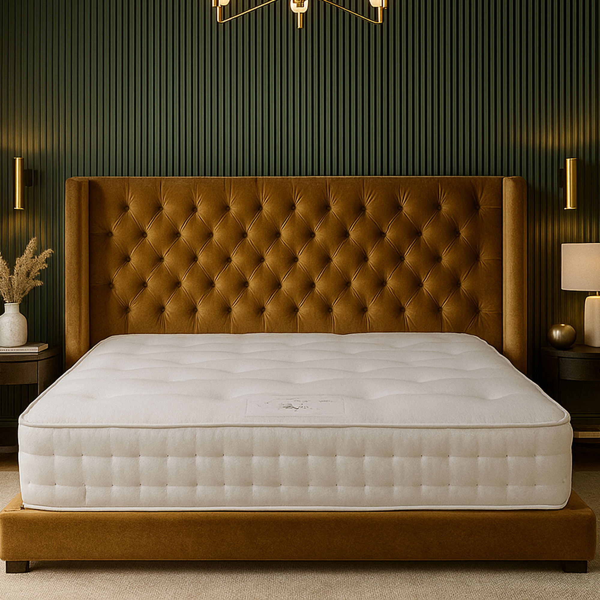 NORTHWOOD Double Cotton Pocket Sprung Mattress - 1400 Springs - Galvin and Galloway