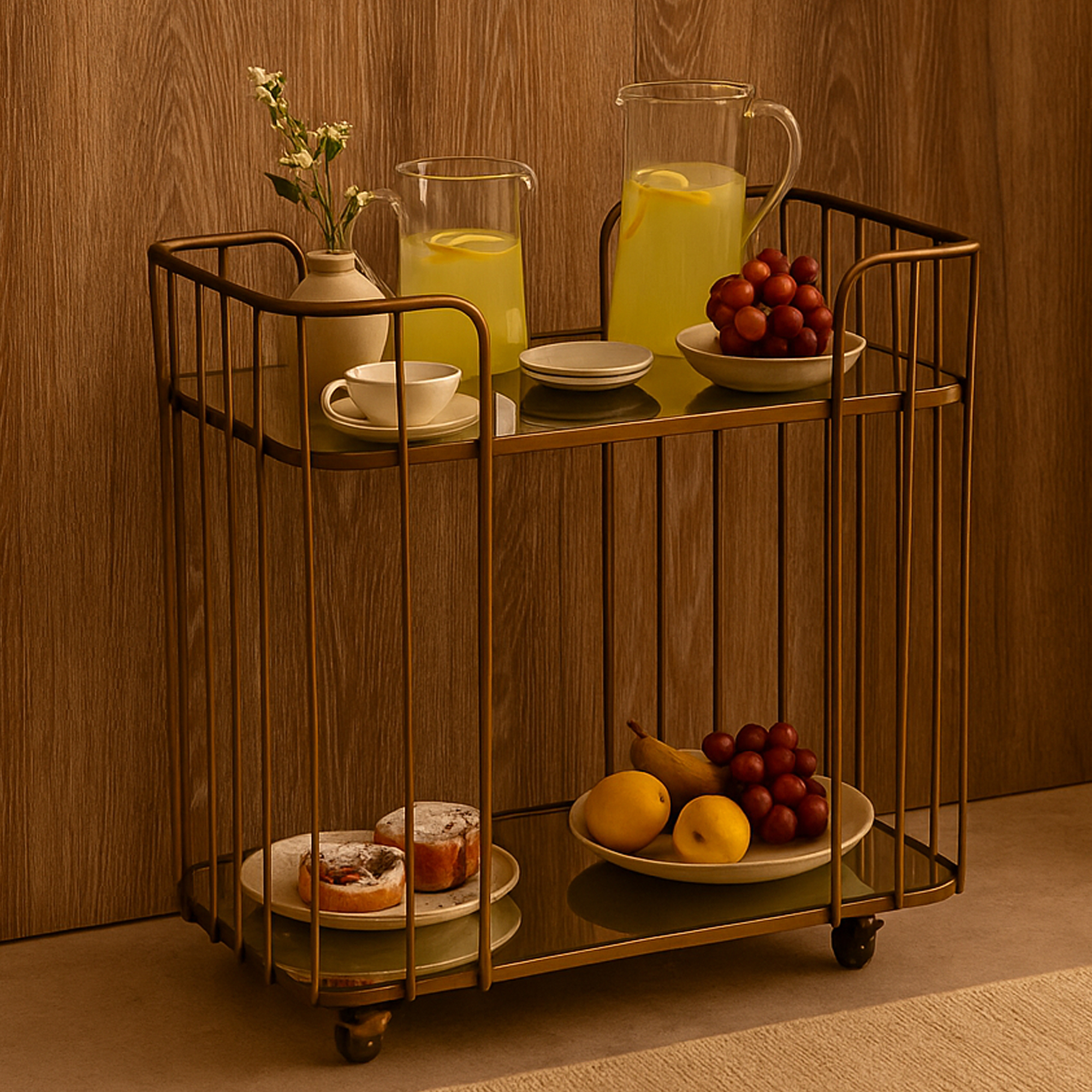 RAVENSHIRE Wine Rack - Gold - Galvin and Galloway