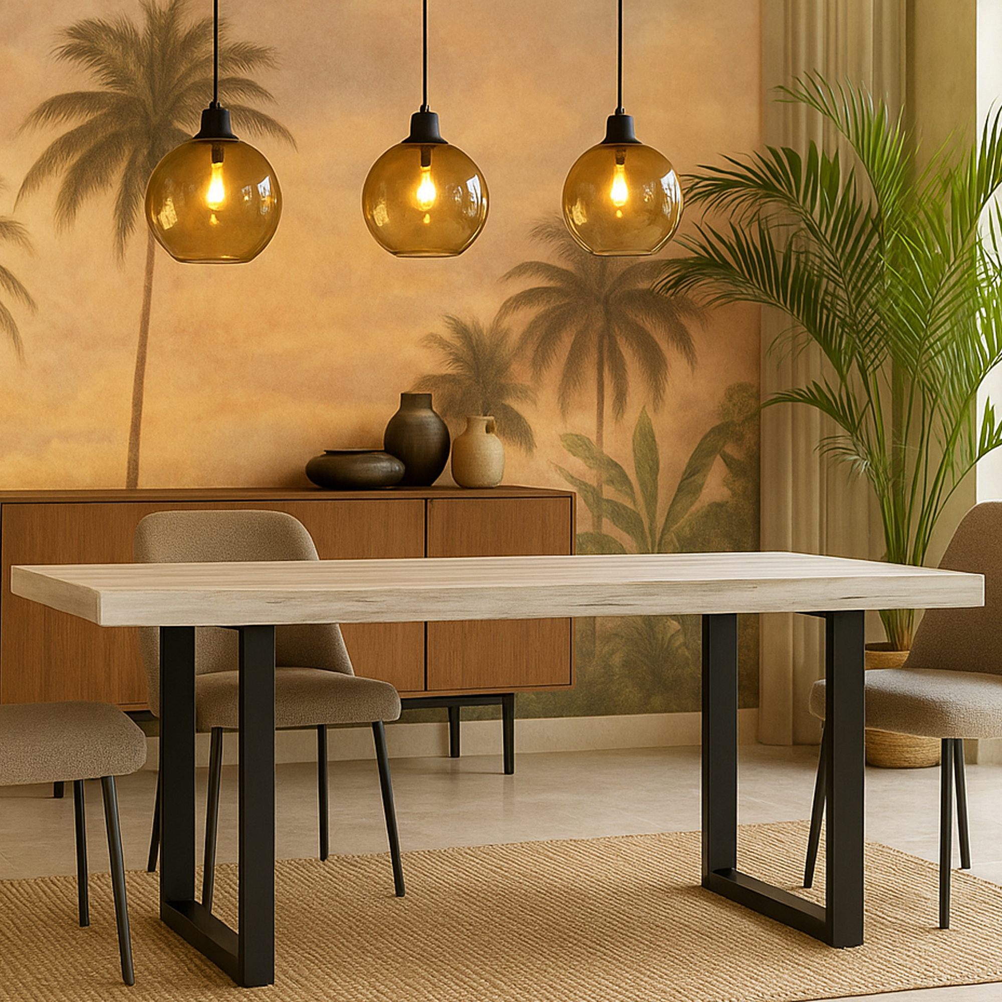 RAVENSWORTH Dining Table 6 Seater - Galvin and Galloway
