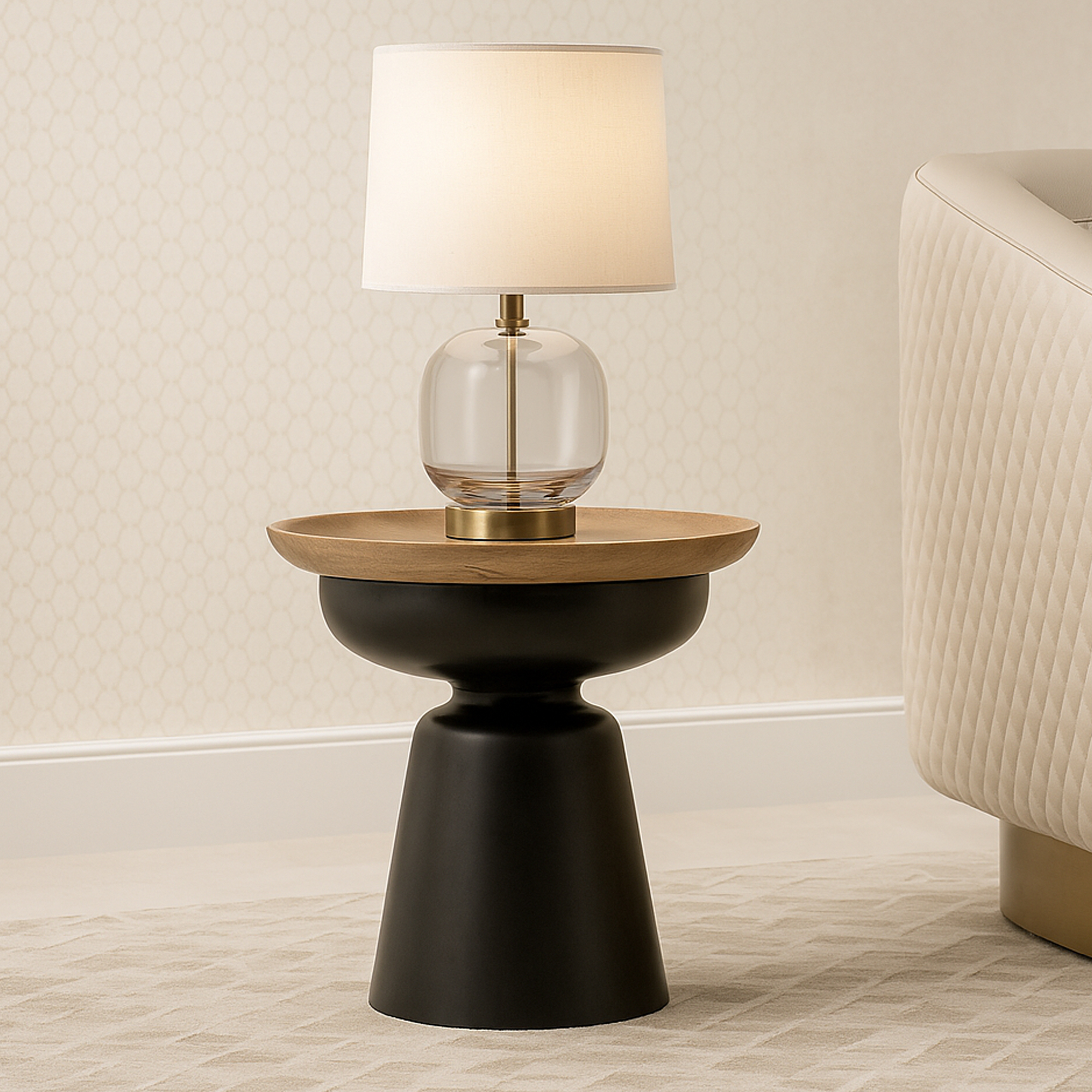 ROSEFIELD Side Table - Black - Galvin and Galloway