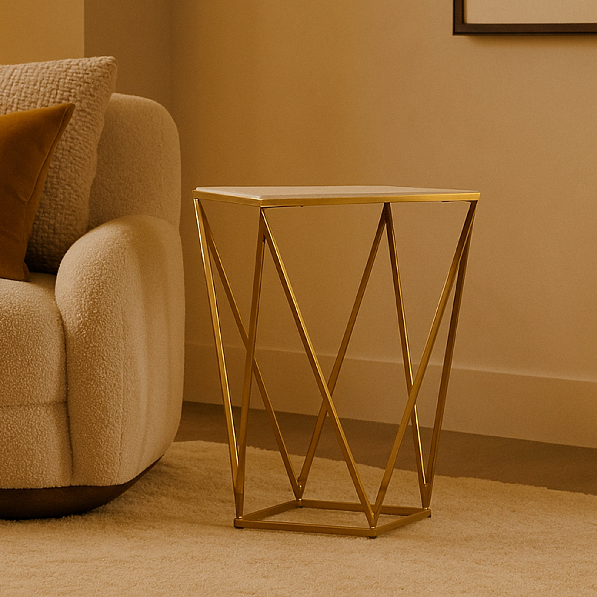 SOMERWOOD Side Table Gold - Galvin and Galloway