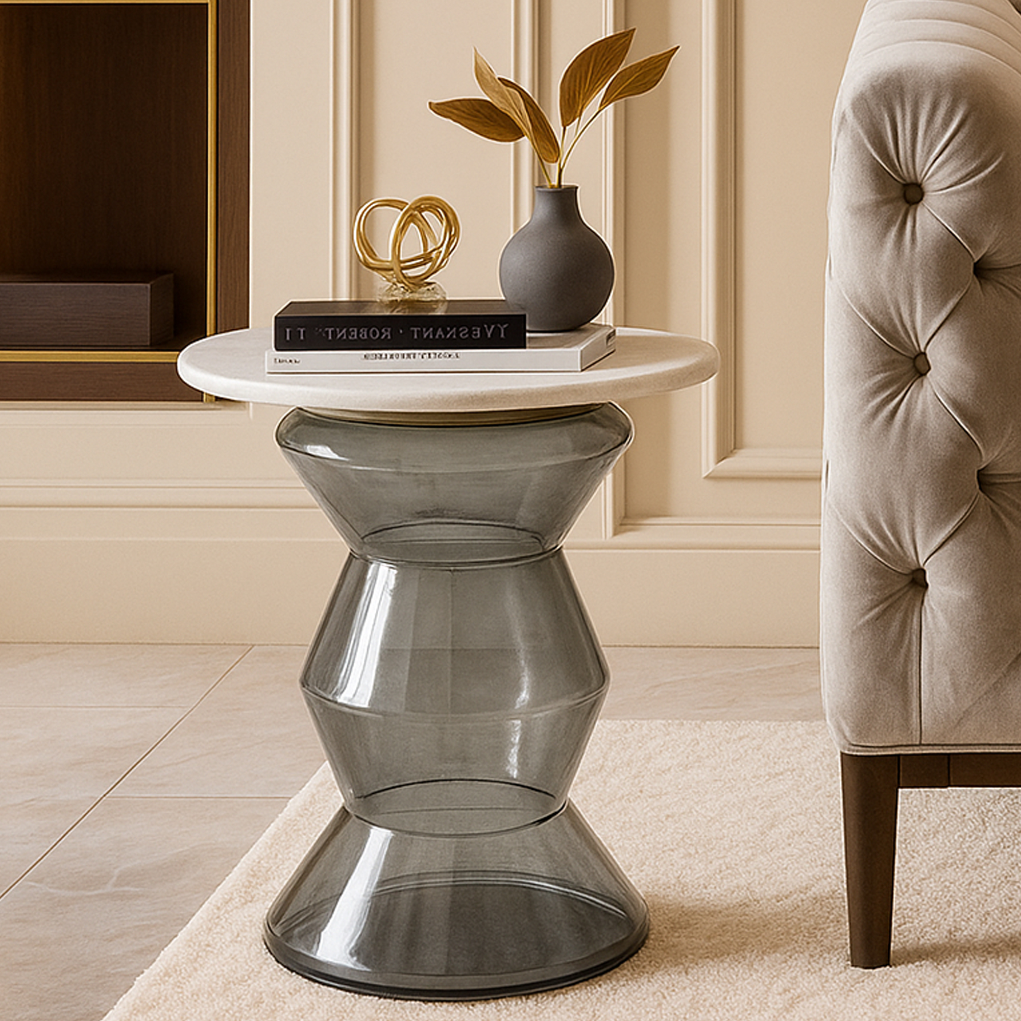 WESTBURY Side Table Smoke - Galvin and Galloway