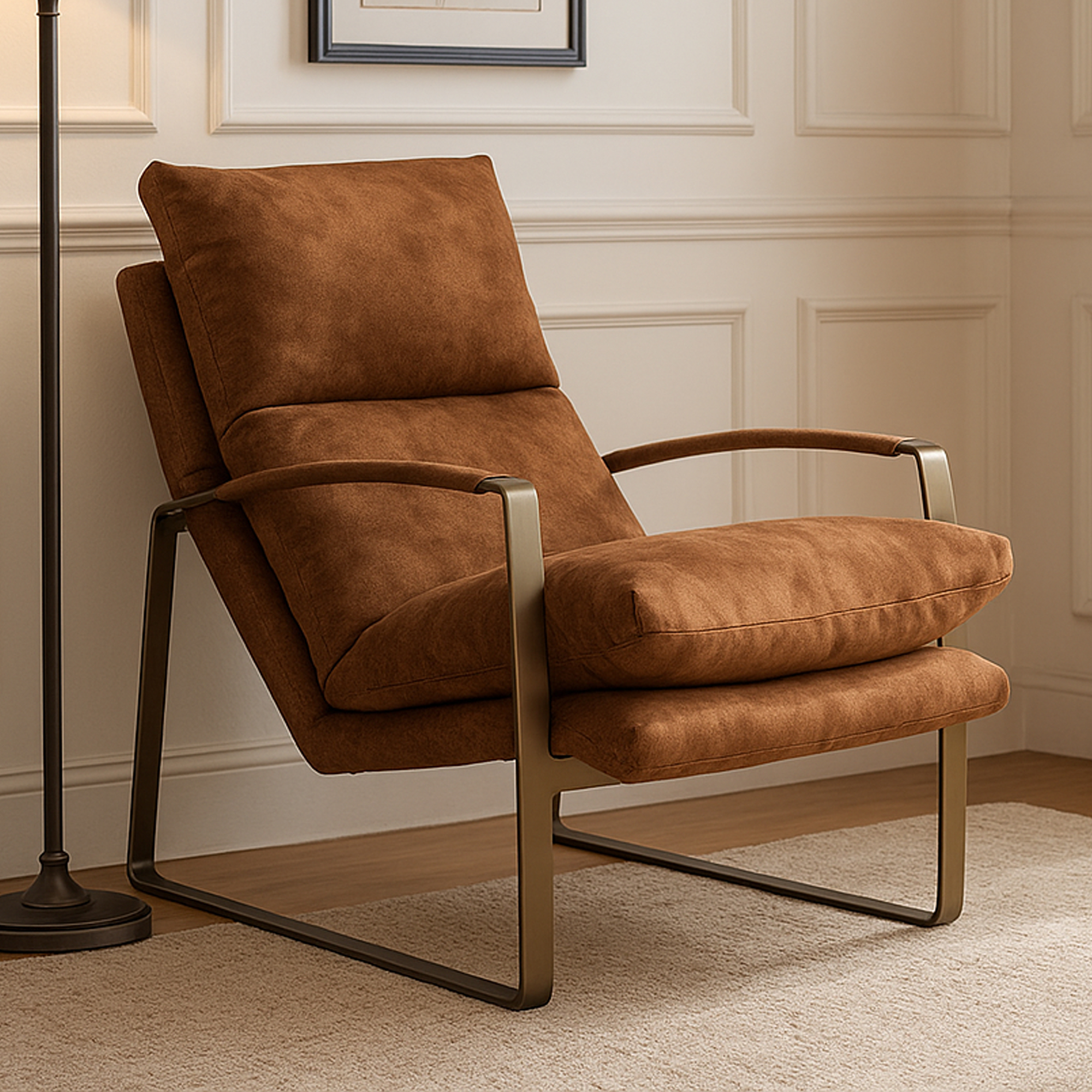 WEXFORD Chaise Lounger - Orange - Galvin and Galloway