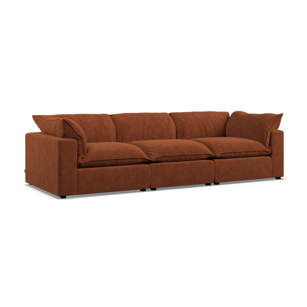 3 Seater Sofa - PUEBLA Fabric Saffron - Edgbaston Living