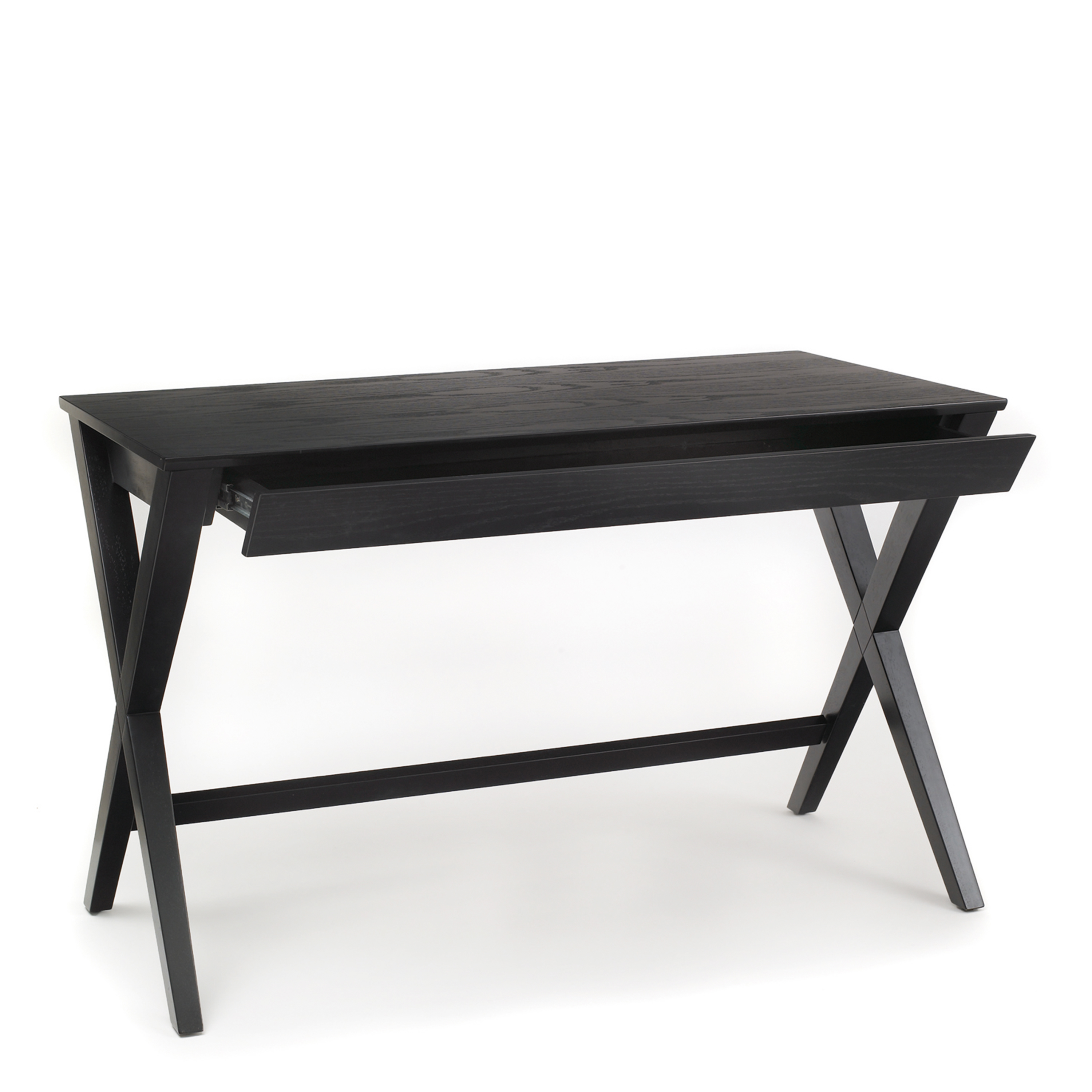 Writex Desk 1 Drawer in Black - Rosalind Collection