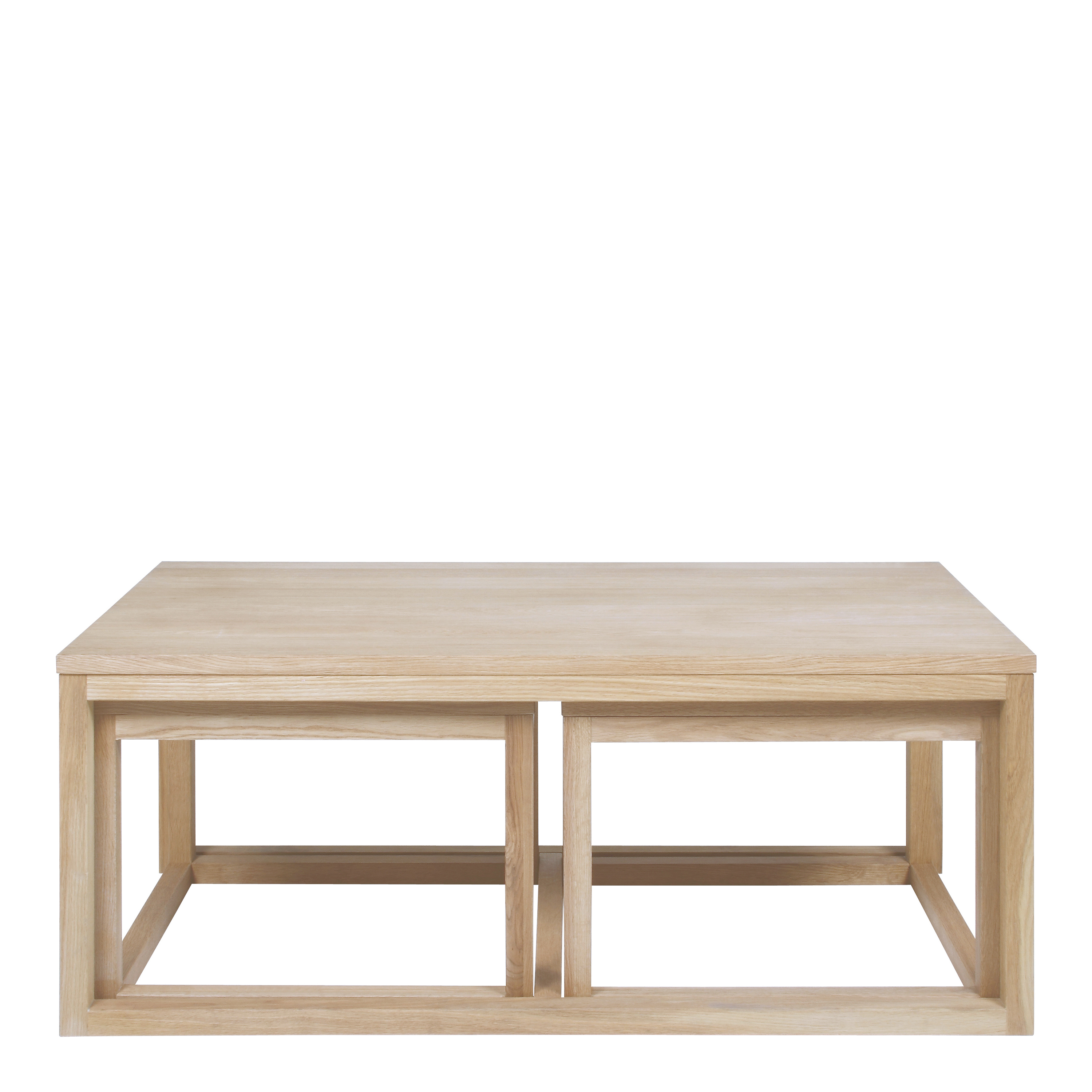 Cornus Coffee Table in Oak Set of 3 - Rosalind Collection