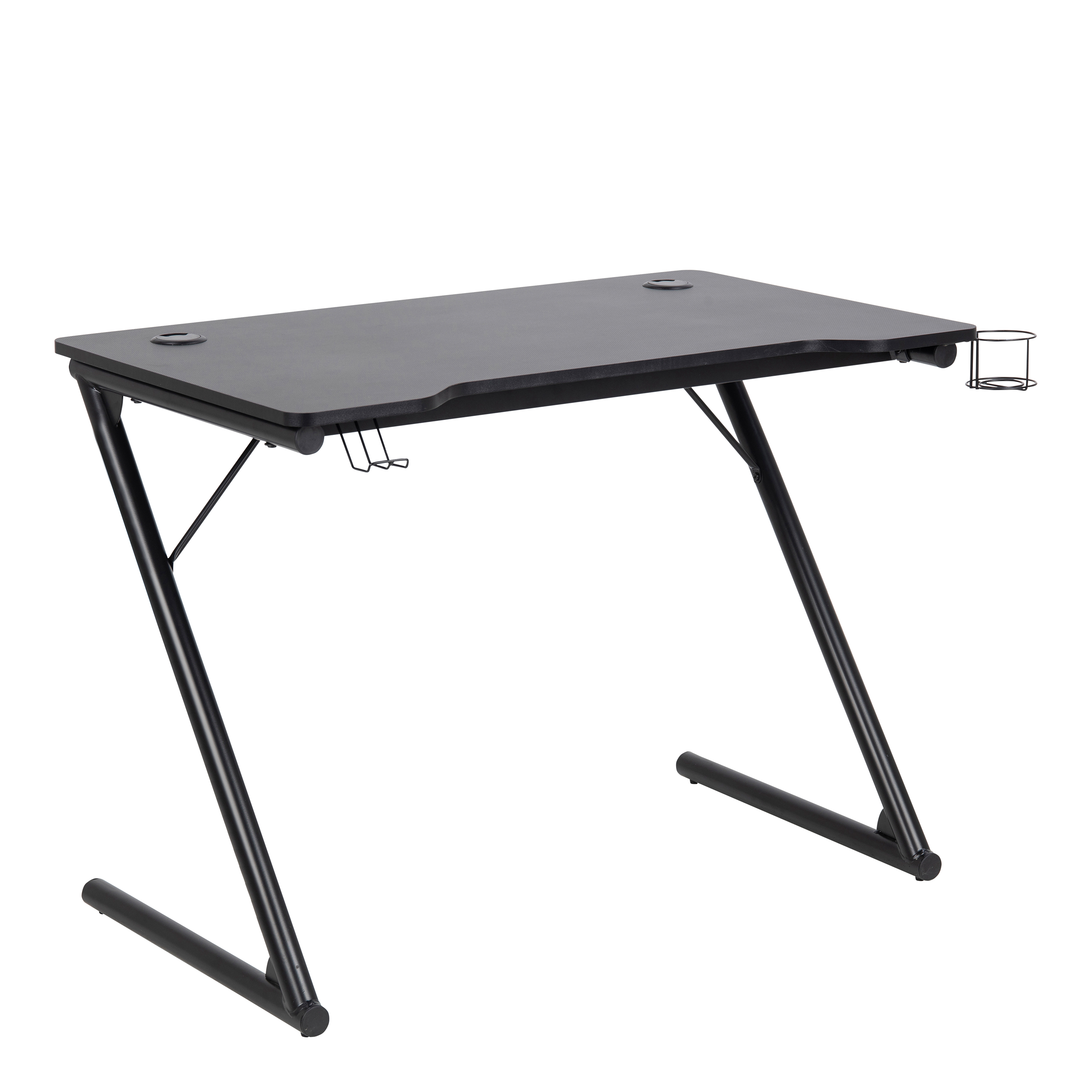 Trooper Gaming Desk in Black - Rosalind Collection