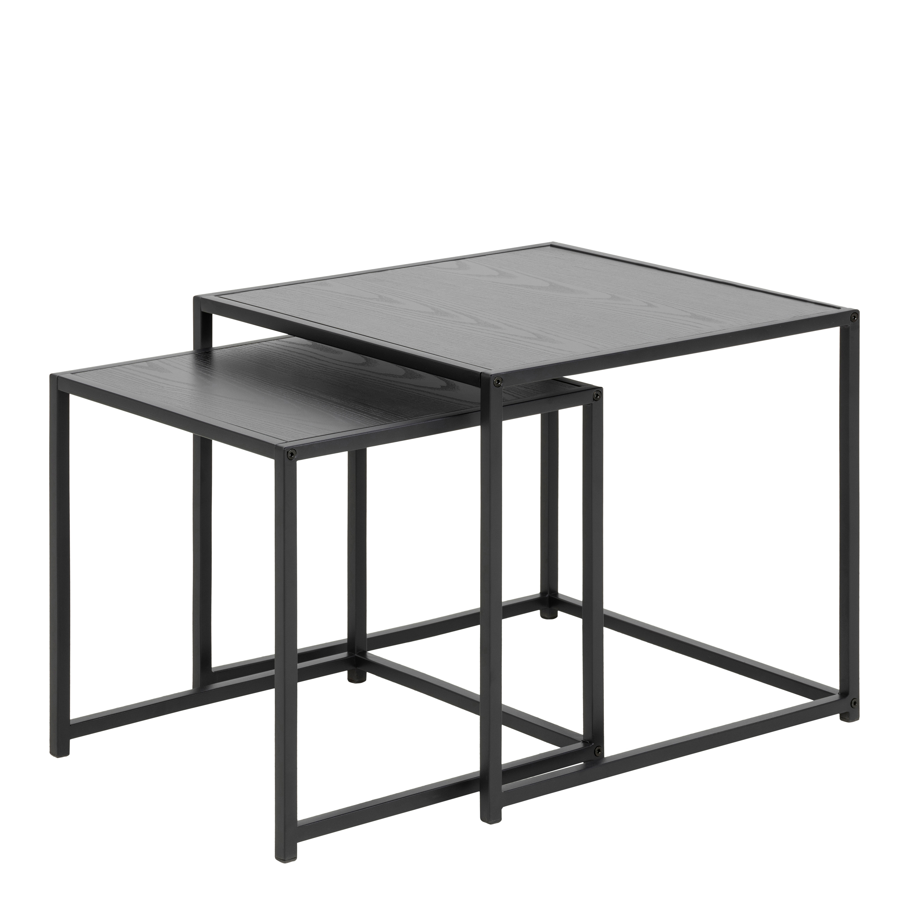 Seaford Nest of Tables in Ash Black - Rosalind Collection