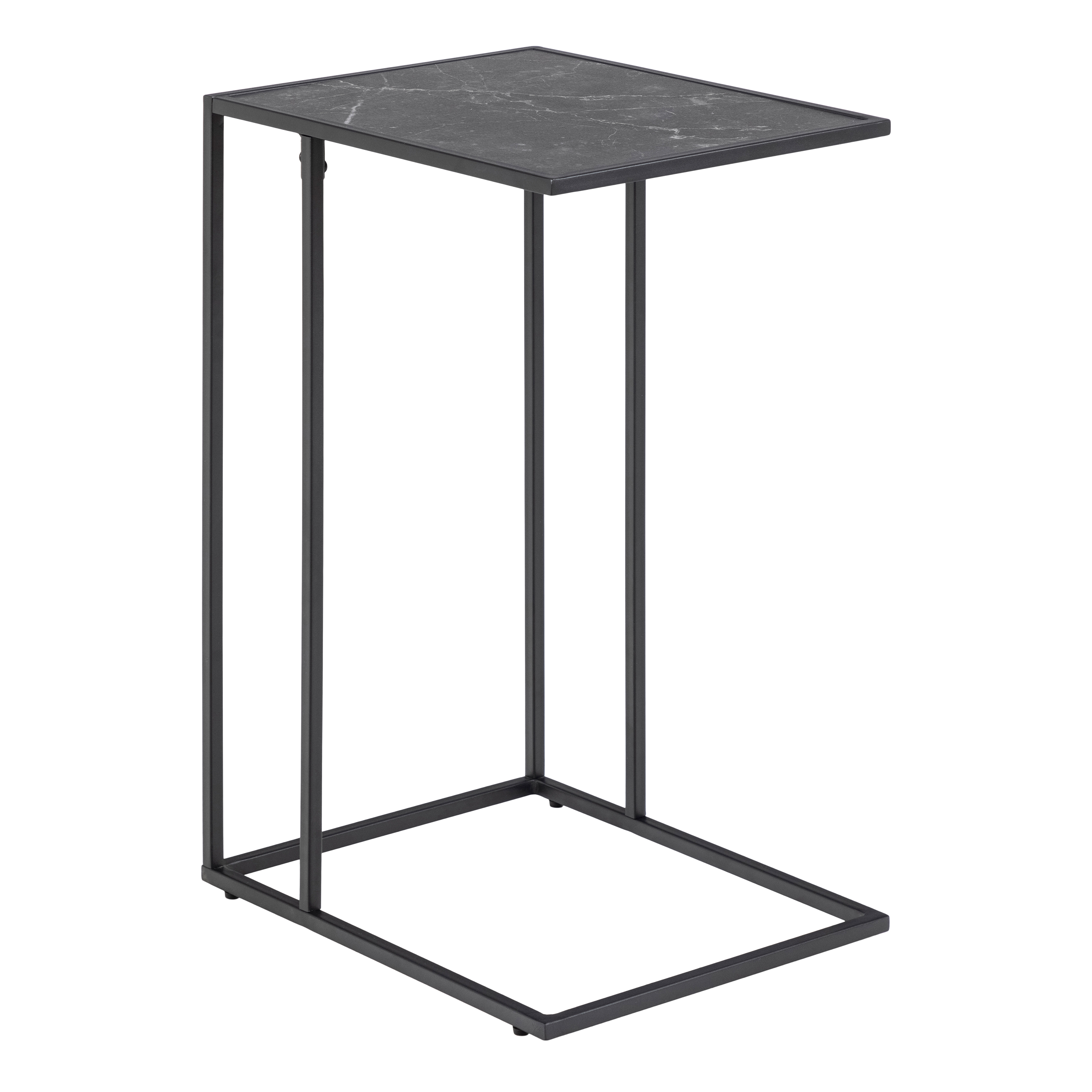 Infinity Side Table in Matt Black - Rosalind Collection