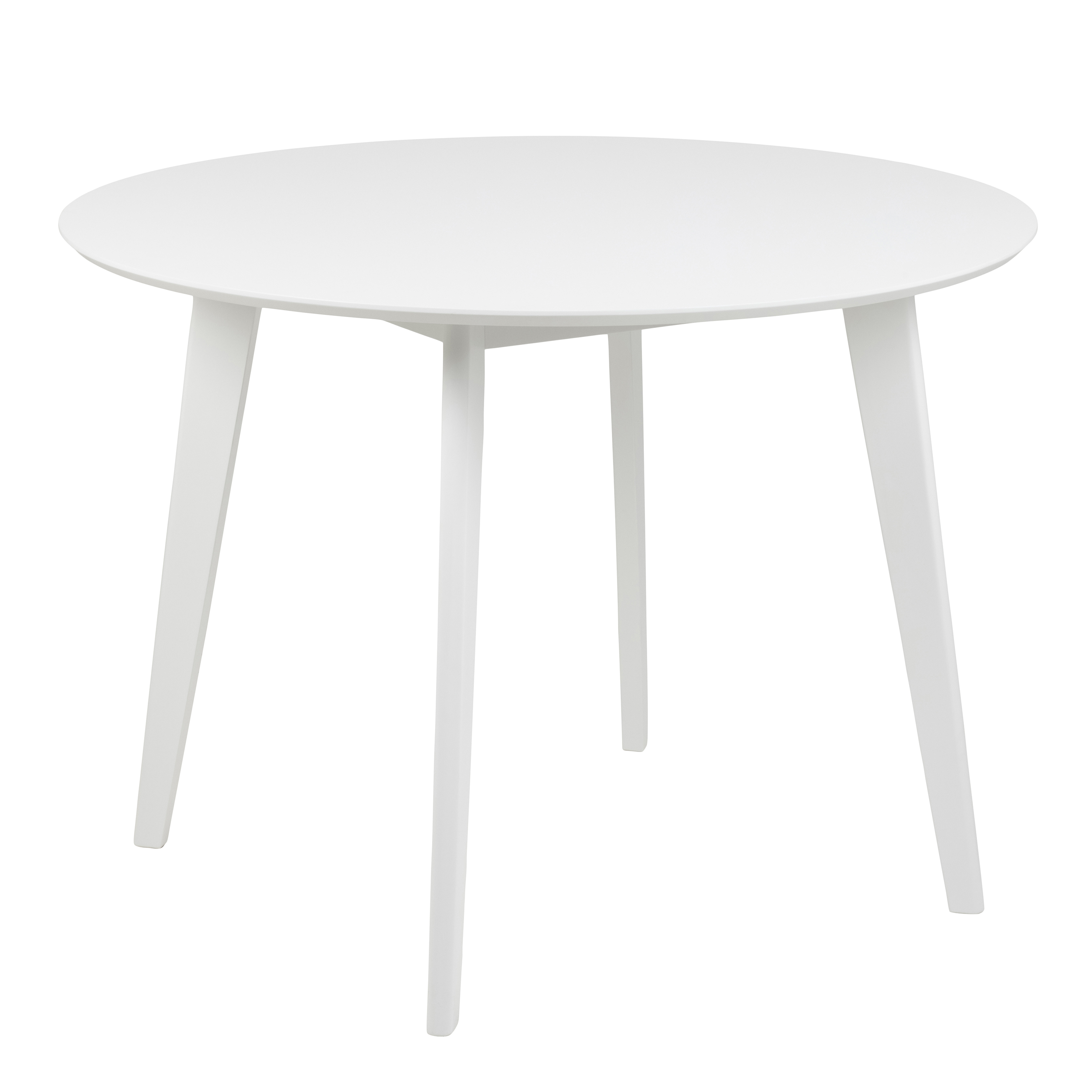 Roxby Round Dining Table in White - Rosalind Collection