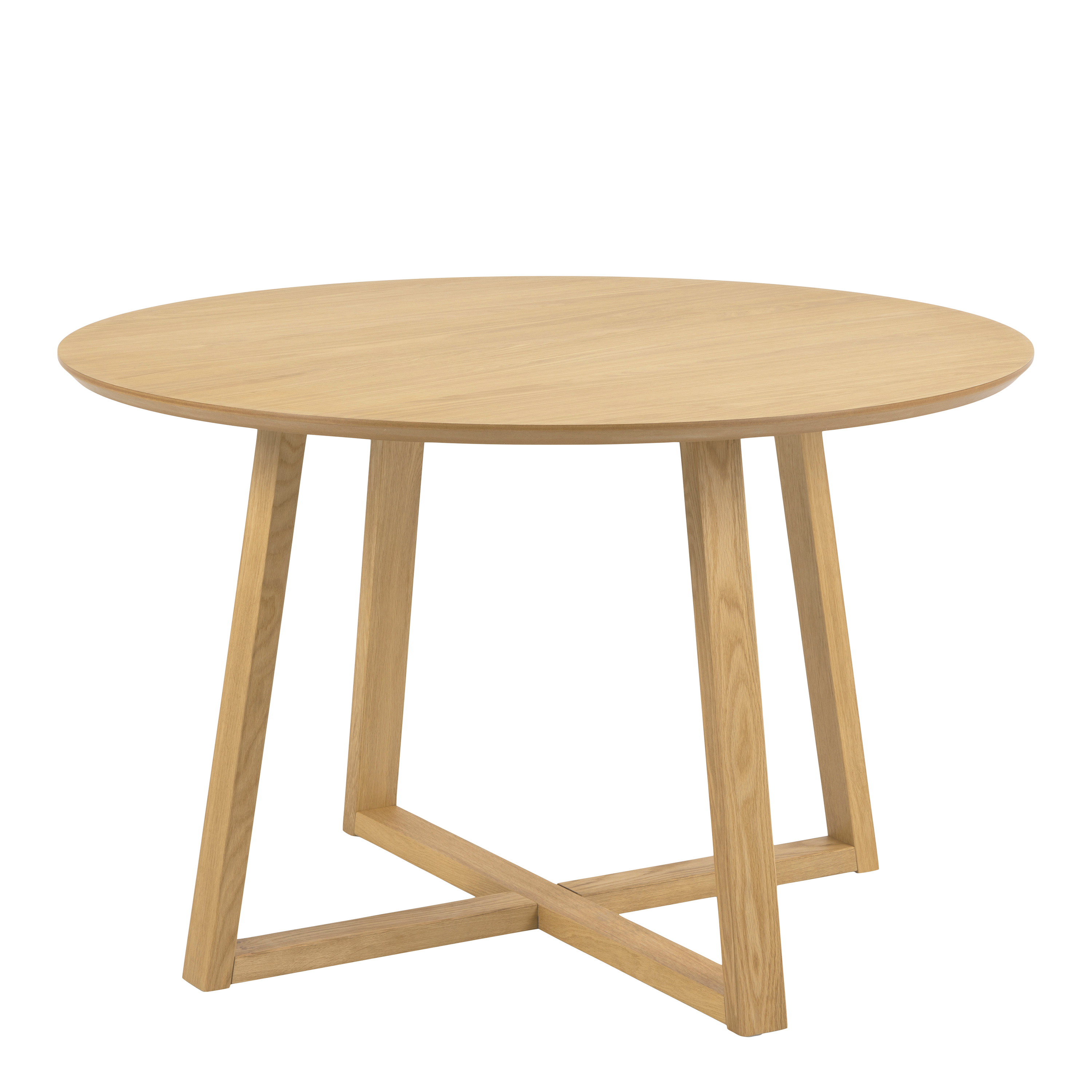 Malika Round Dining Table in Oak - Rosalind Collection