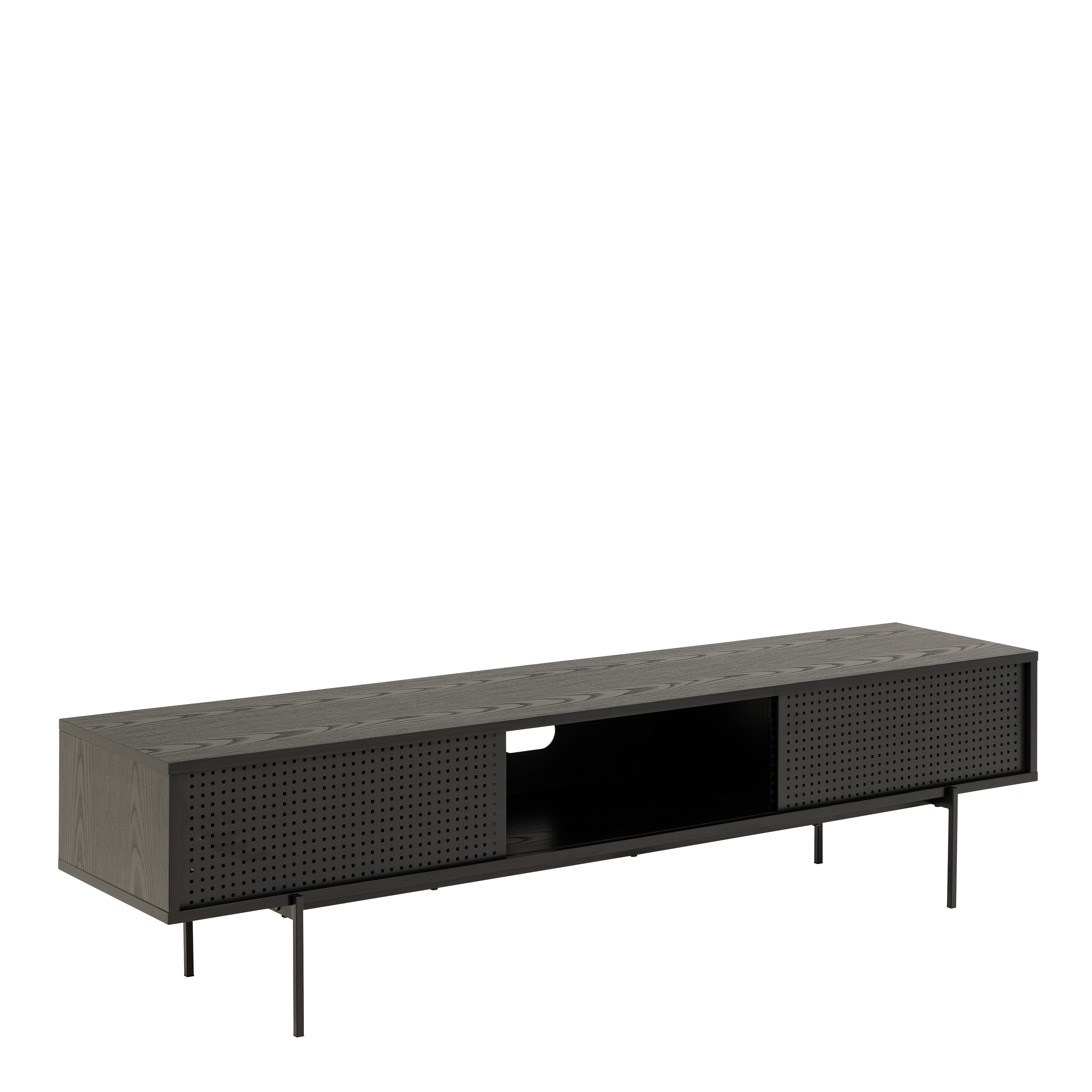 Angus TV Unit in Black - Rosalind Collection