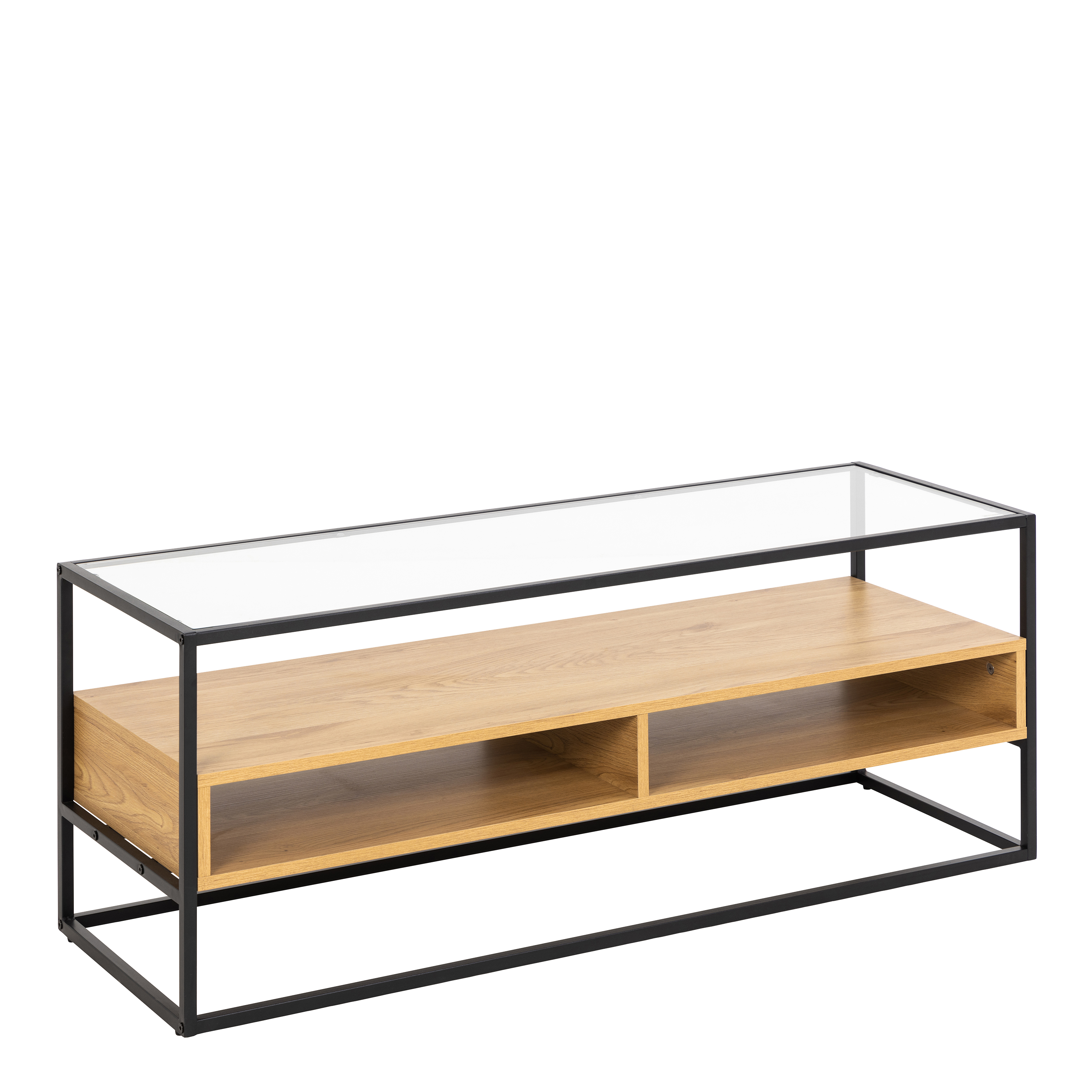Randolf TV Unitin Black and Oak - Rosalind Collection