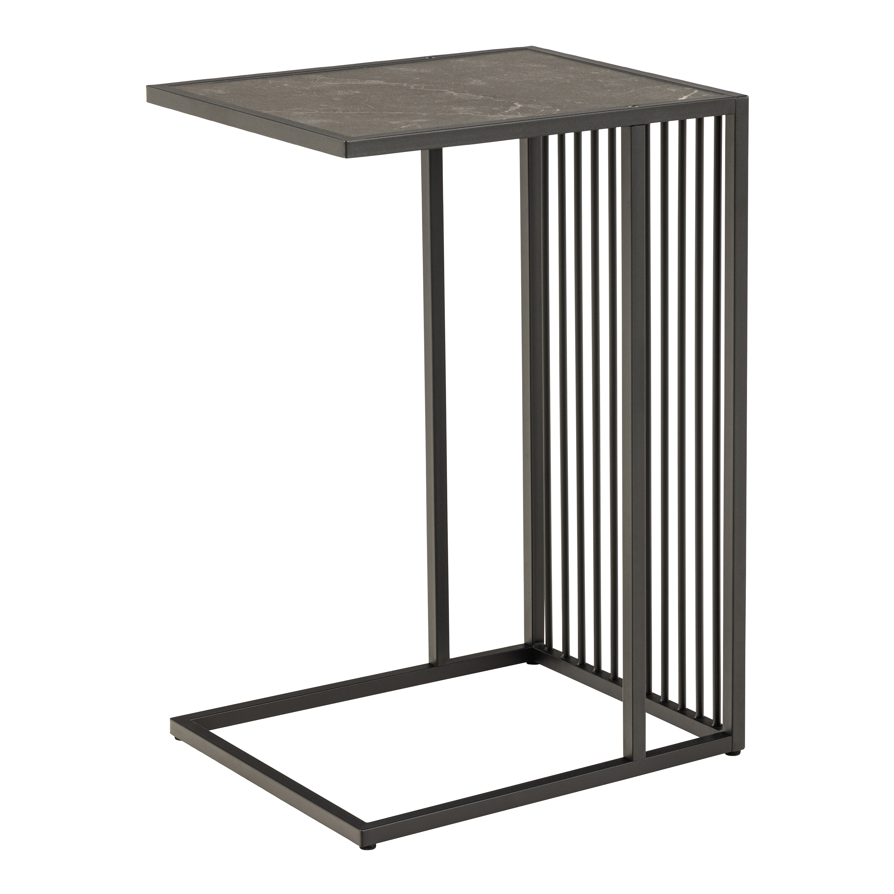Strington Tall Side Table in Black - Rosalind Collection