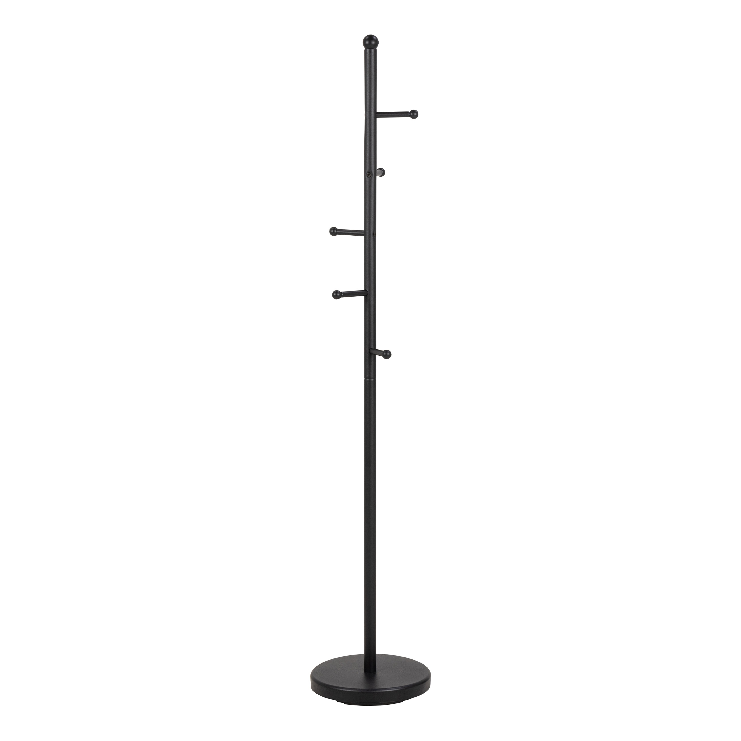 Aspen Coat Hanger with Frame and Base - Matt Black - Rosalind Collection