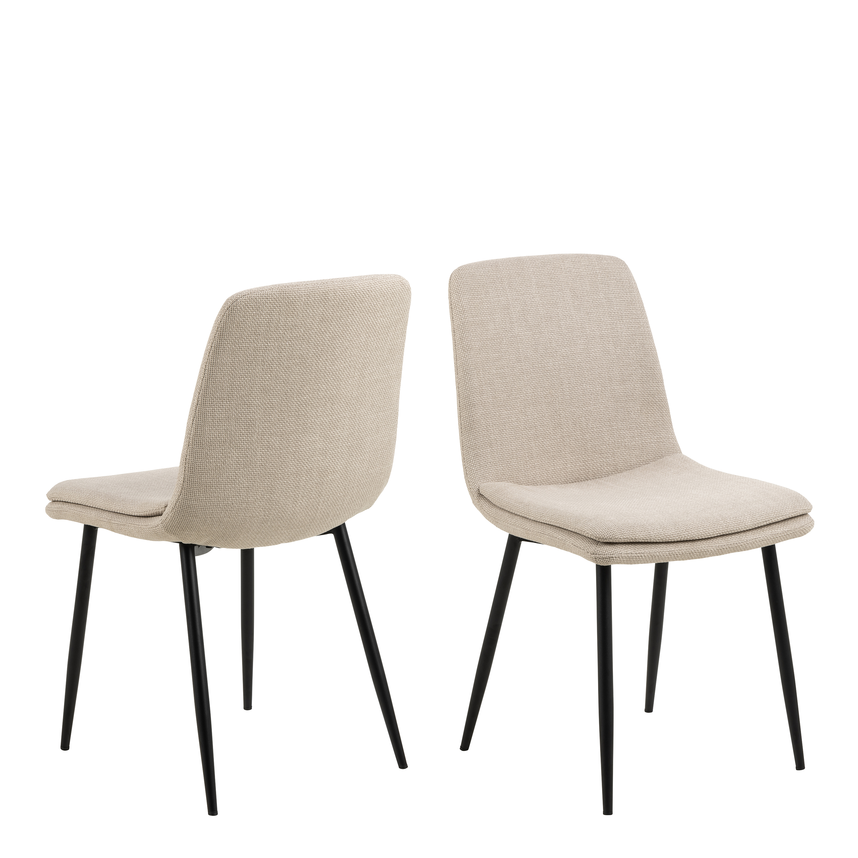 Becca Dining Chair in Beige Set of 4 - Rosalind Collection