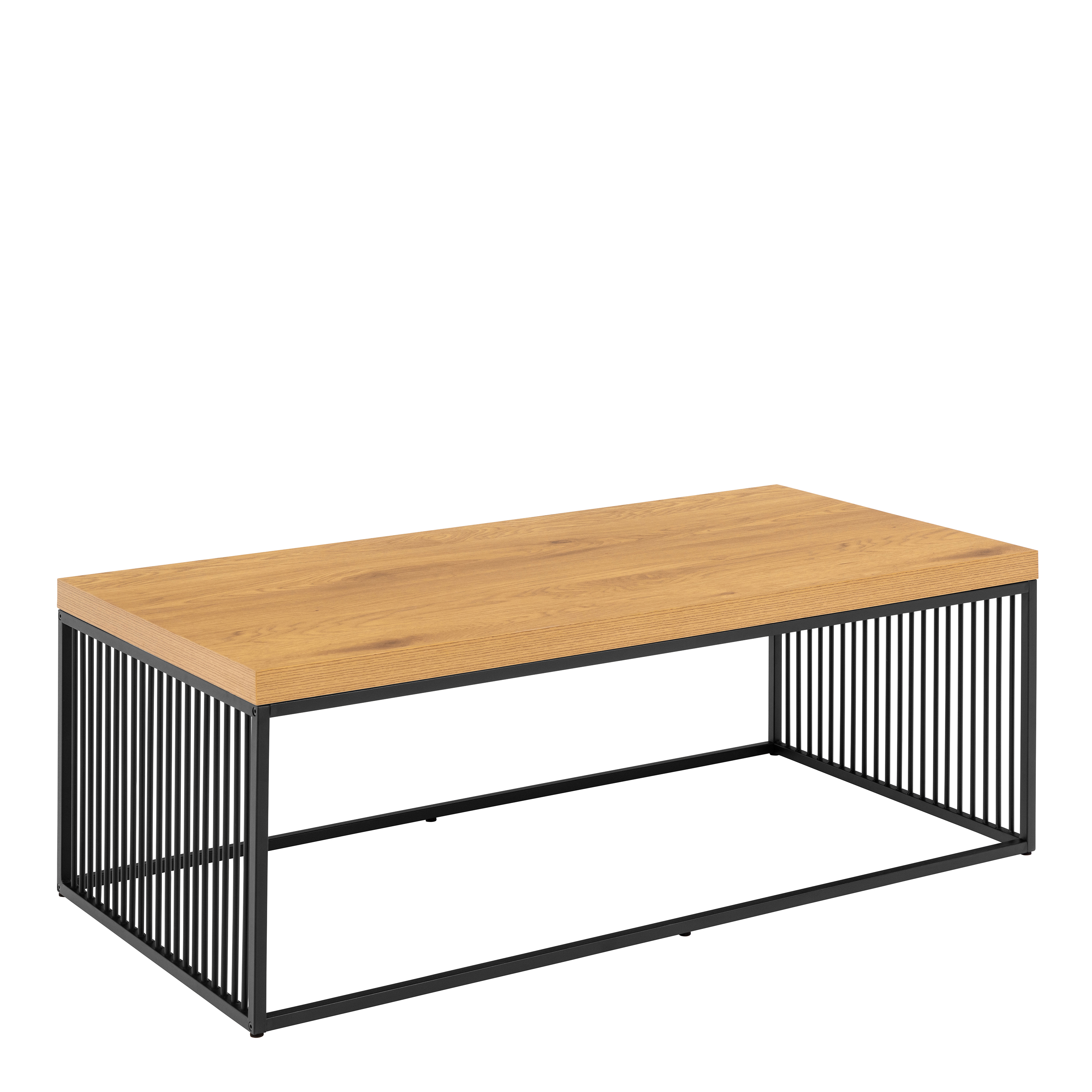 Strington Coffee Table in Black and Oak - Rosalind Collection