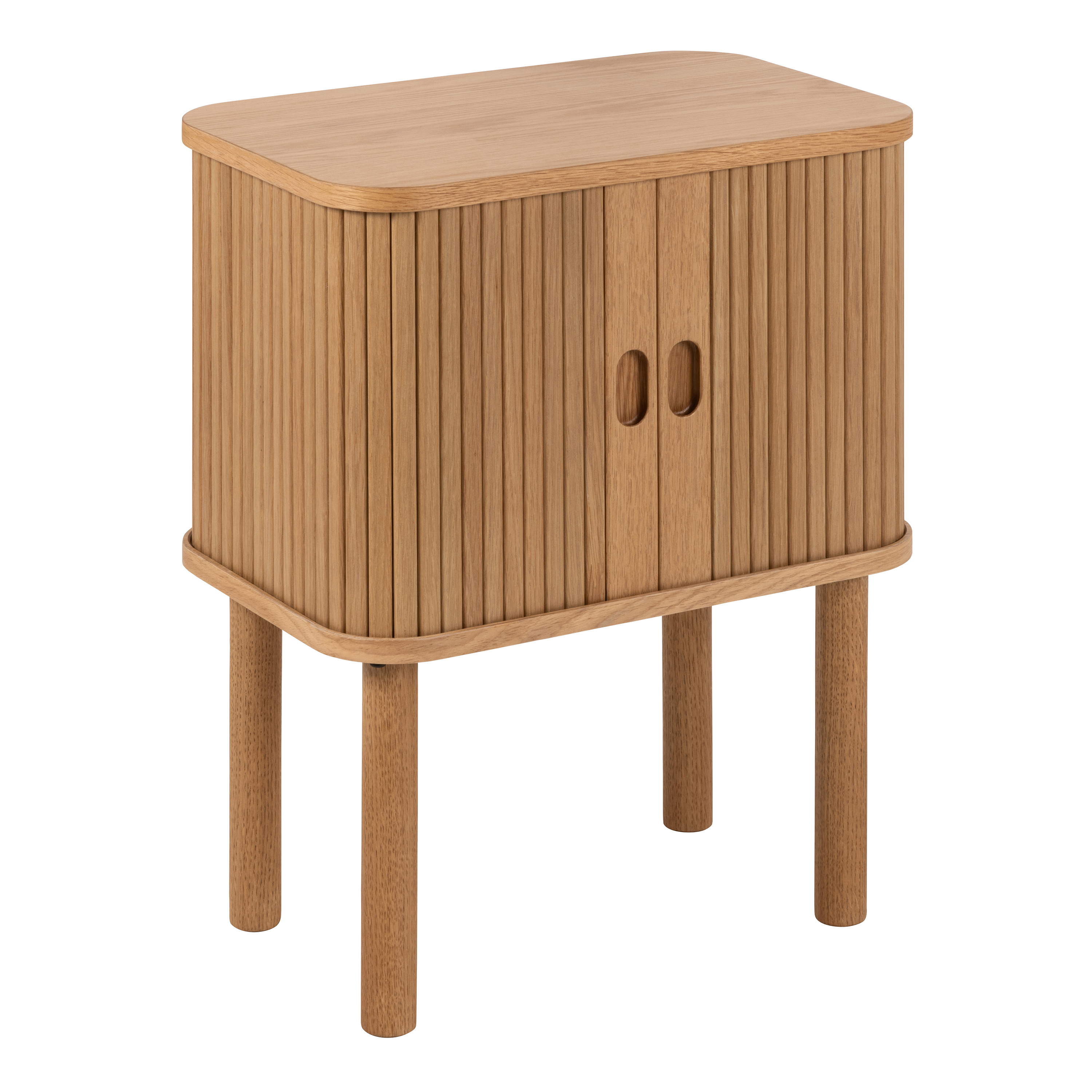 Langley Square Bedside Table in Oak - Rosalind Collection
