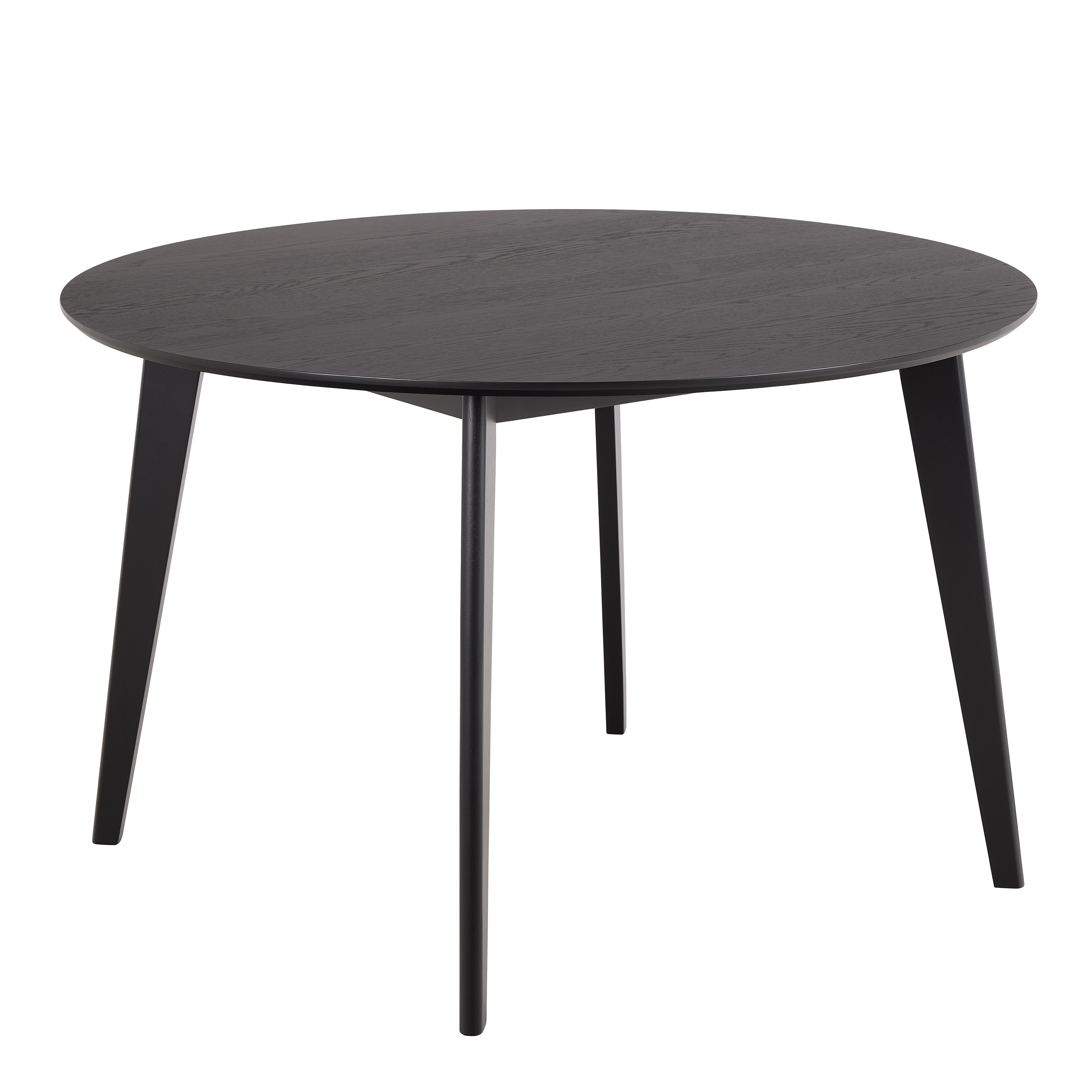 ROXEN Round Dining Table in Matt Black - Rosalind Collection