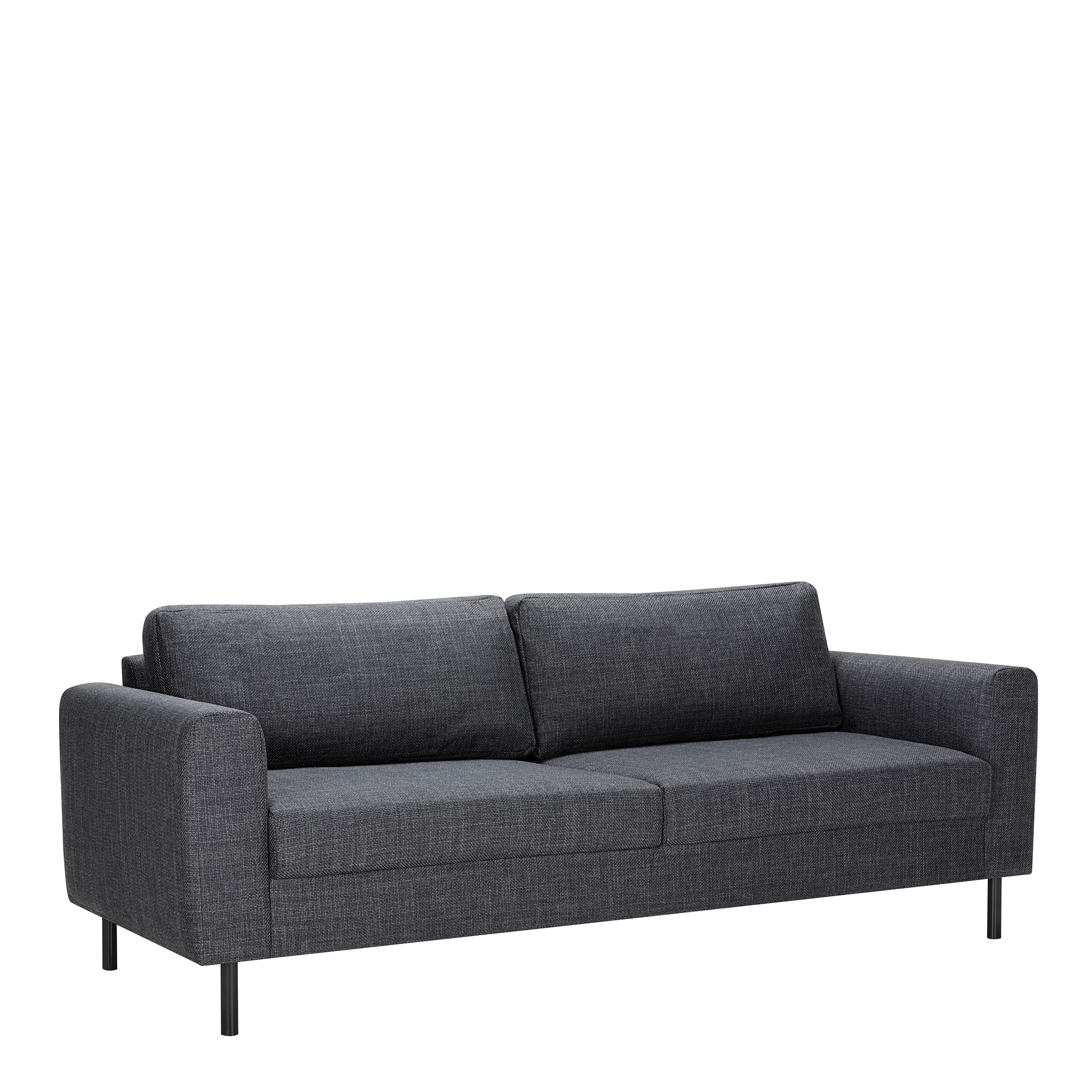 3 Seater Sofa - CALVERA Fabric Sofa - Dark Grey - Rosalind Collection