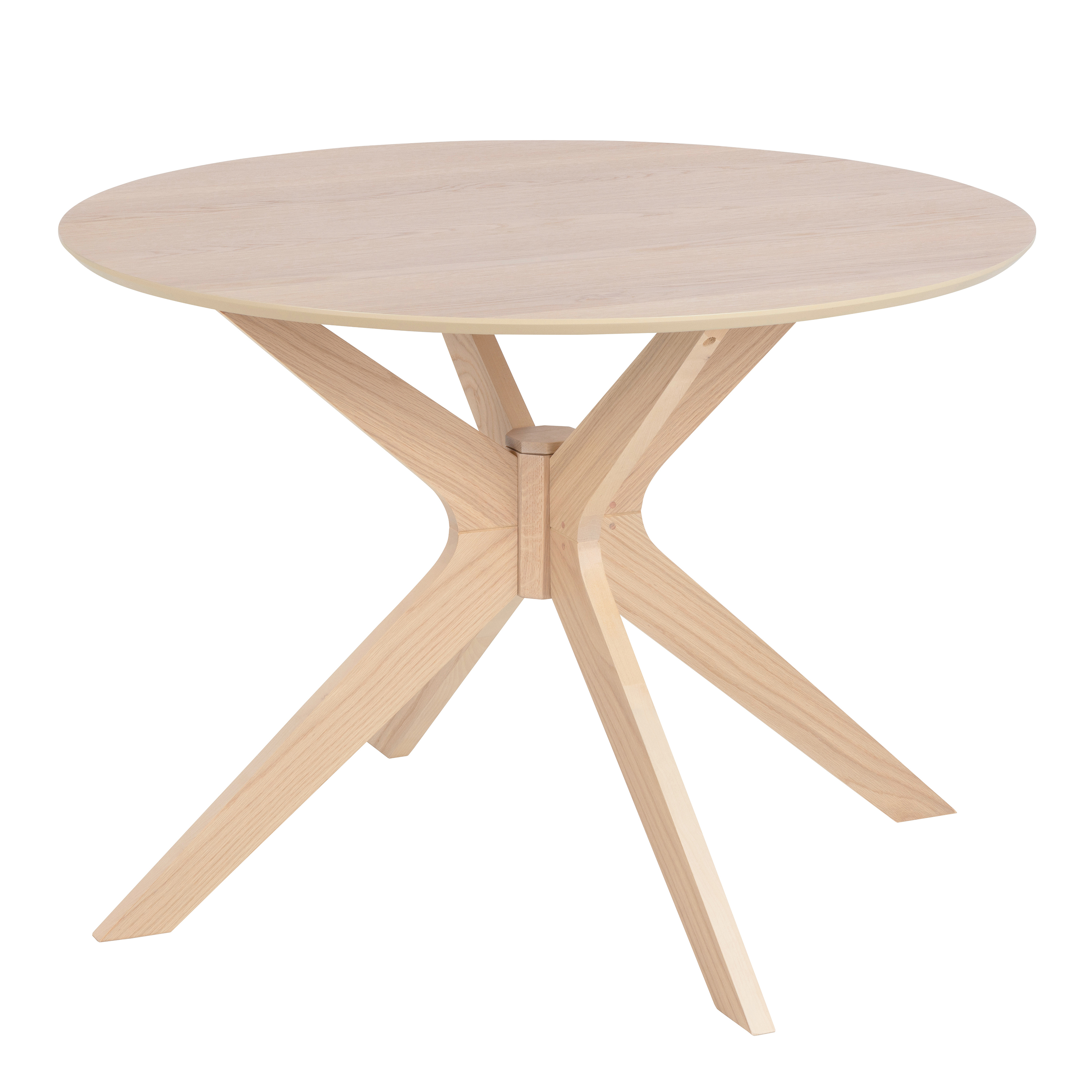 I_Duncan Round Dining Table in White Oak - Rosalind Collection