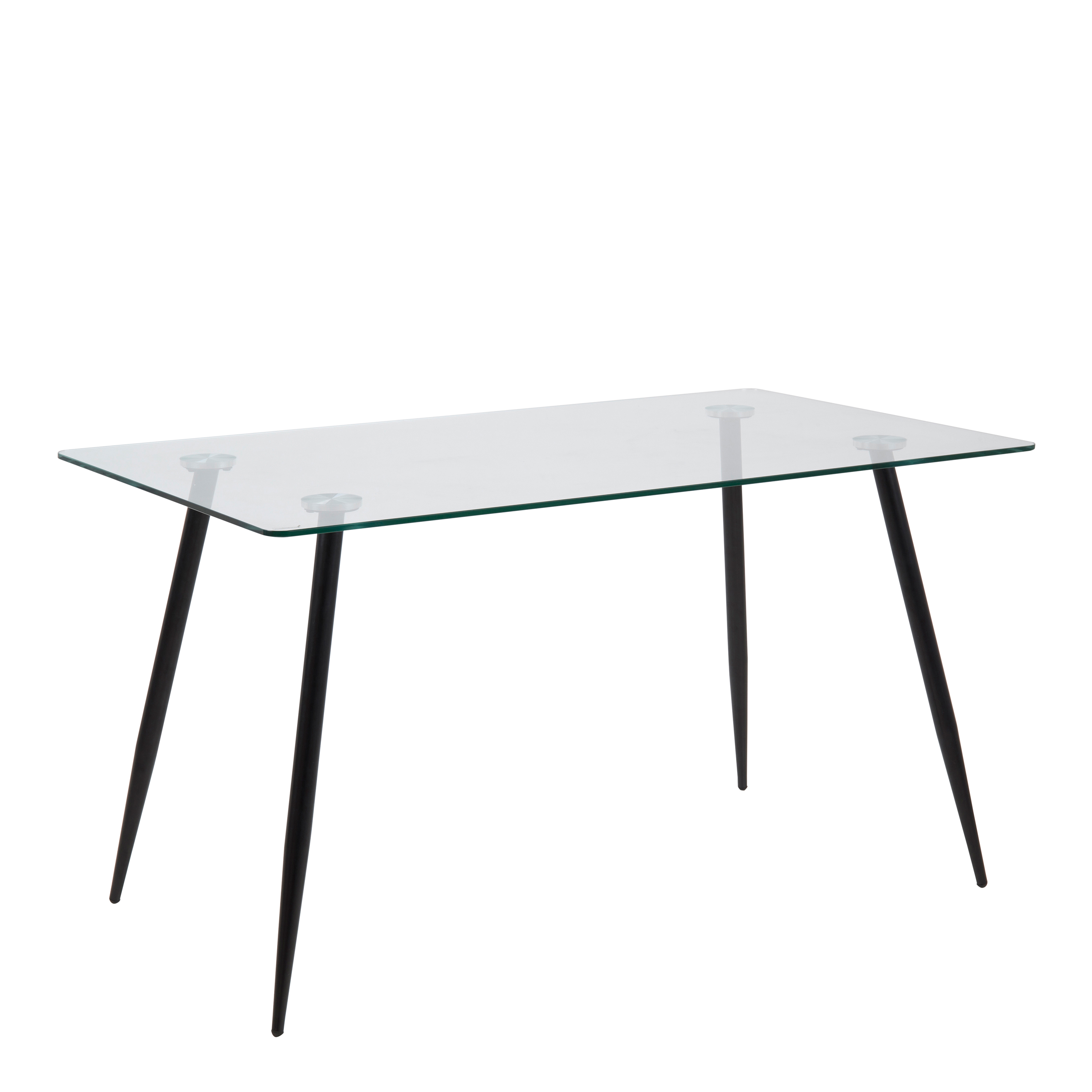 Wilma Dining Table with Glass Top - Rosalind Collection