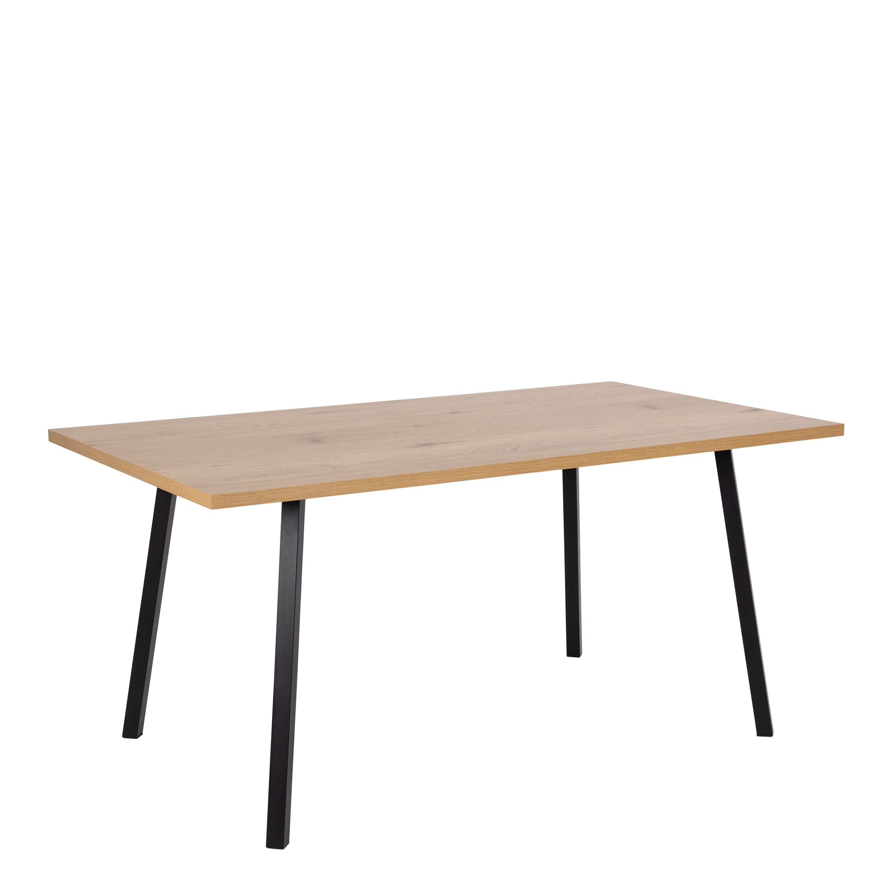 Cenny Dining Table in Oak & Black - Rosalind Collection