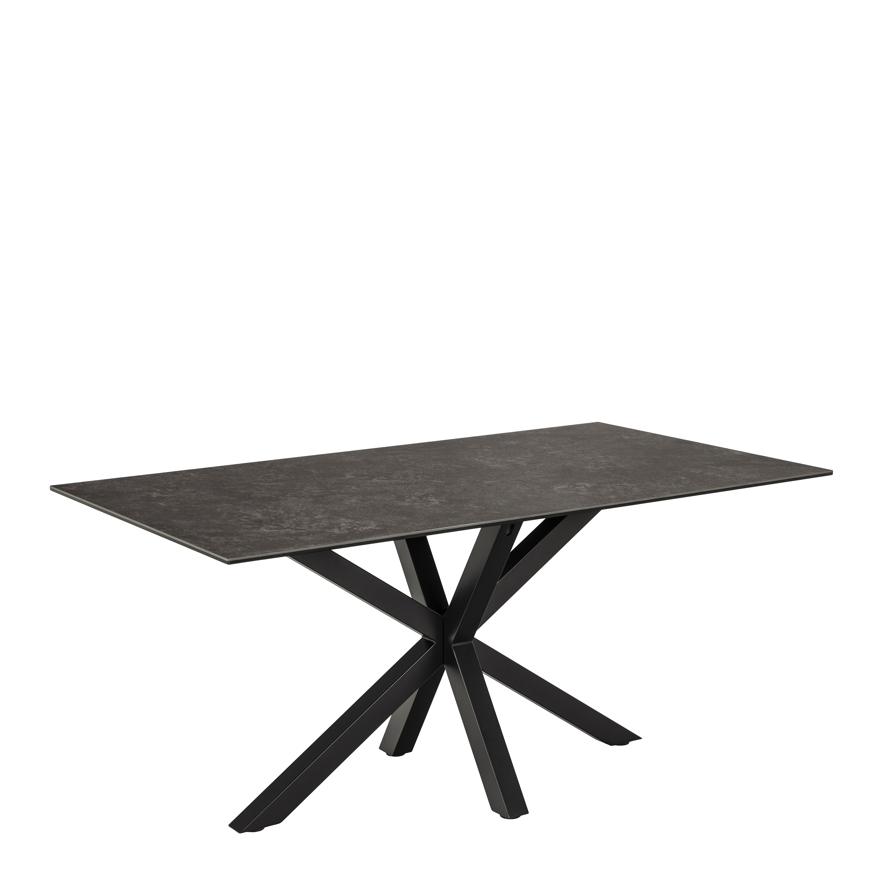 FUMES Dining Table in Ceramic Black Top - Rosalind Collection