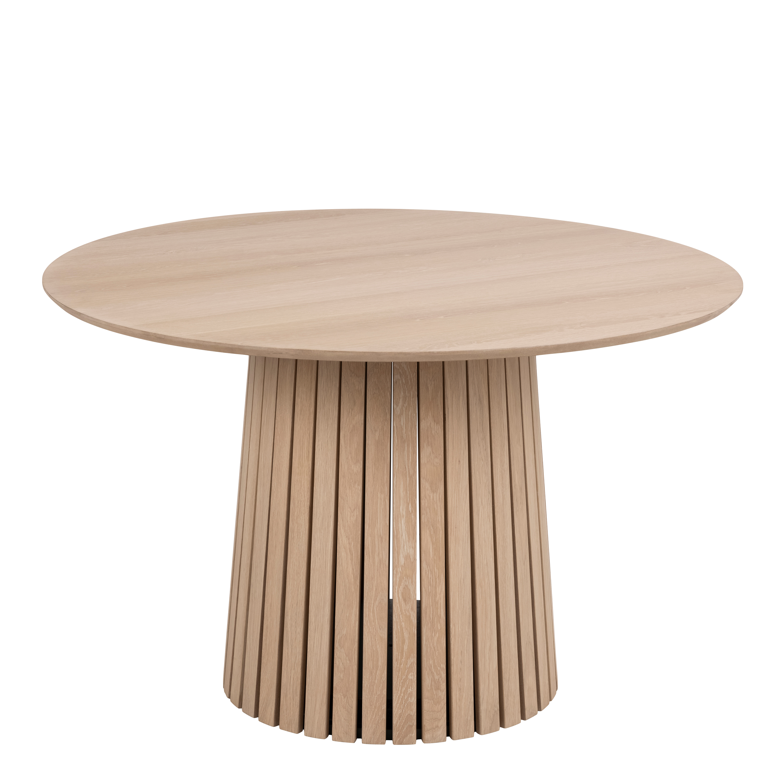 Christo Round Dining Table in White Oak - Rosalind Collection