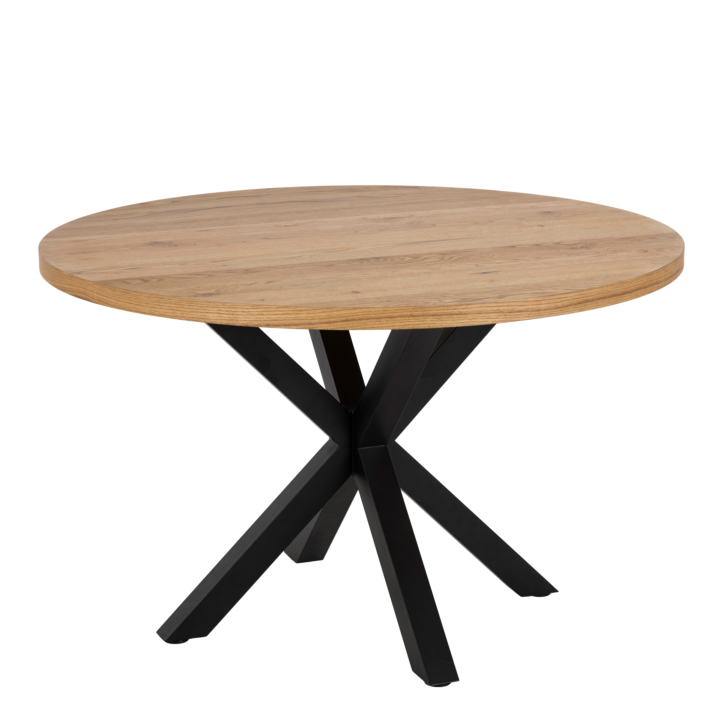 Heaven Dining Table in Oak with Black Legs - Rosalind Collection
