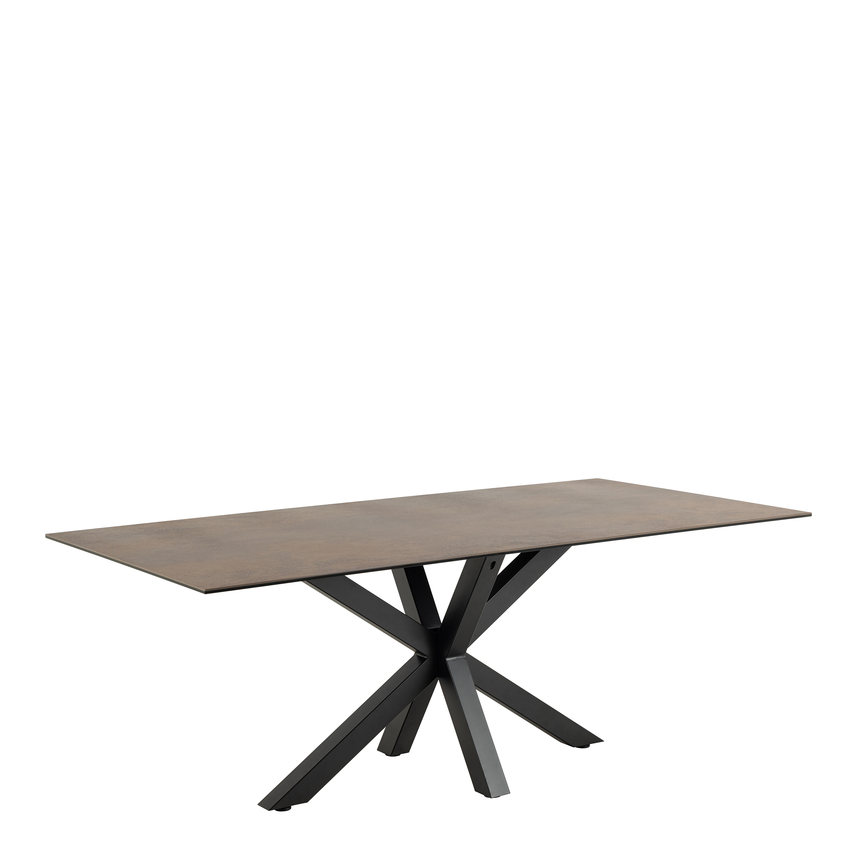 Dining Table - HEAVEN Dining Table Ceramic Rusty Brown Top 200cm - Rosalind Collection