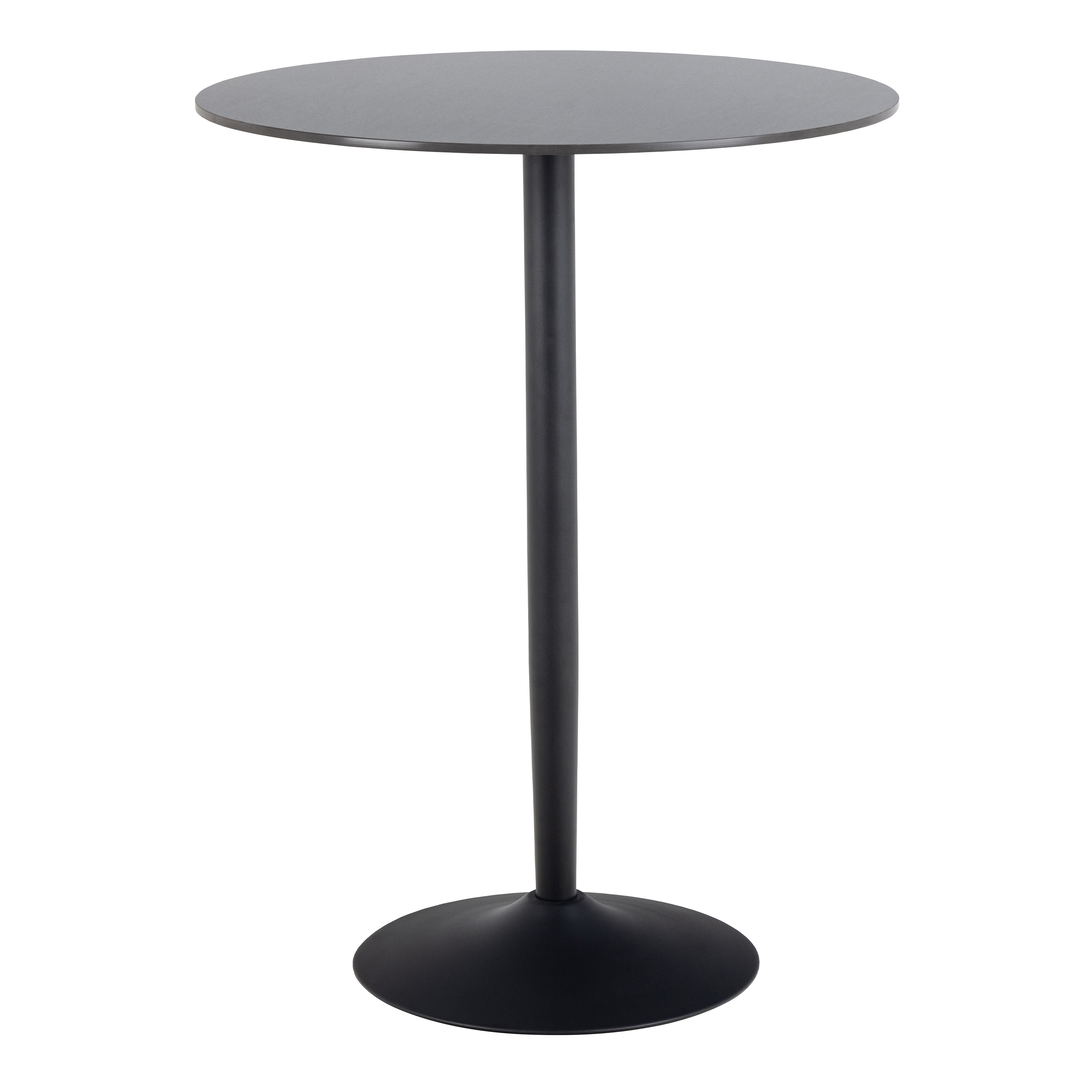 Bar Table - MALTA Round Bar Table Matt Black 80cm - Rosalind Collection