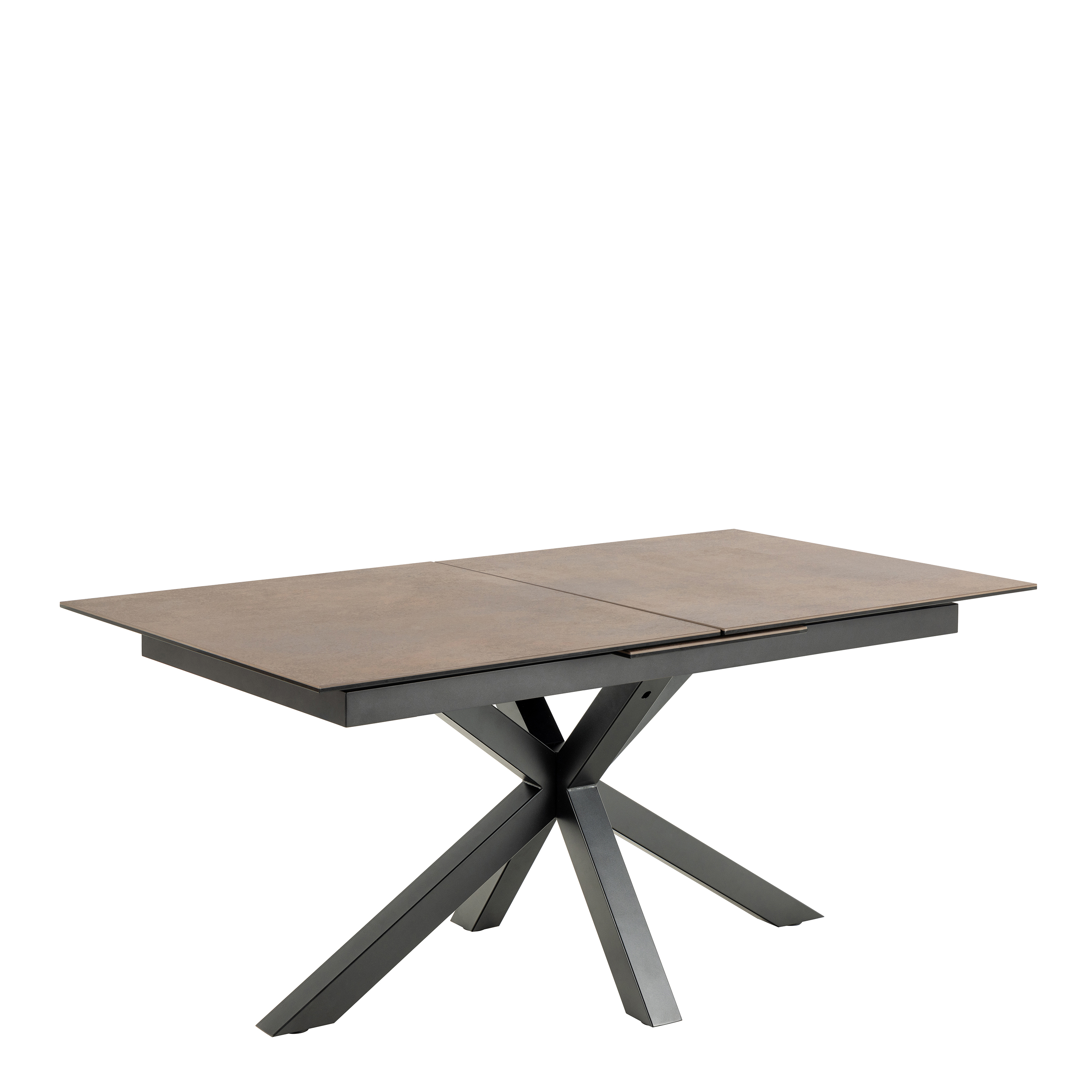 Dining Table - HEAVEN Extendable Dining Table Ceramic Rusty Brown 210cm - Rosalind Collection