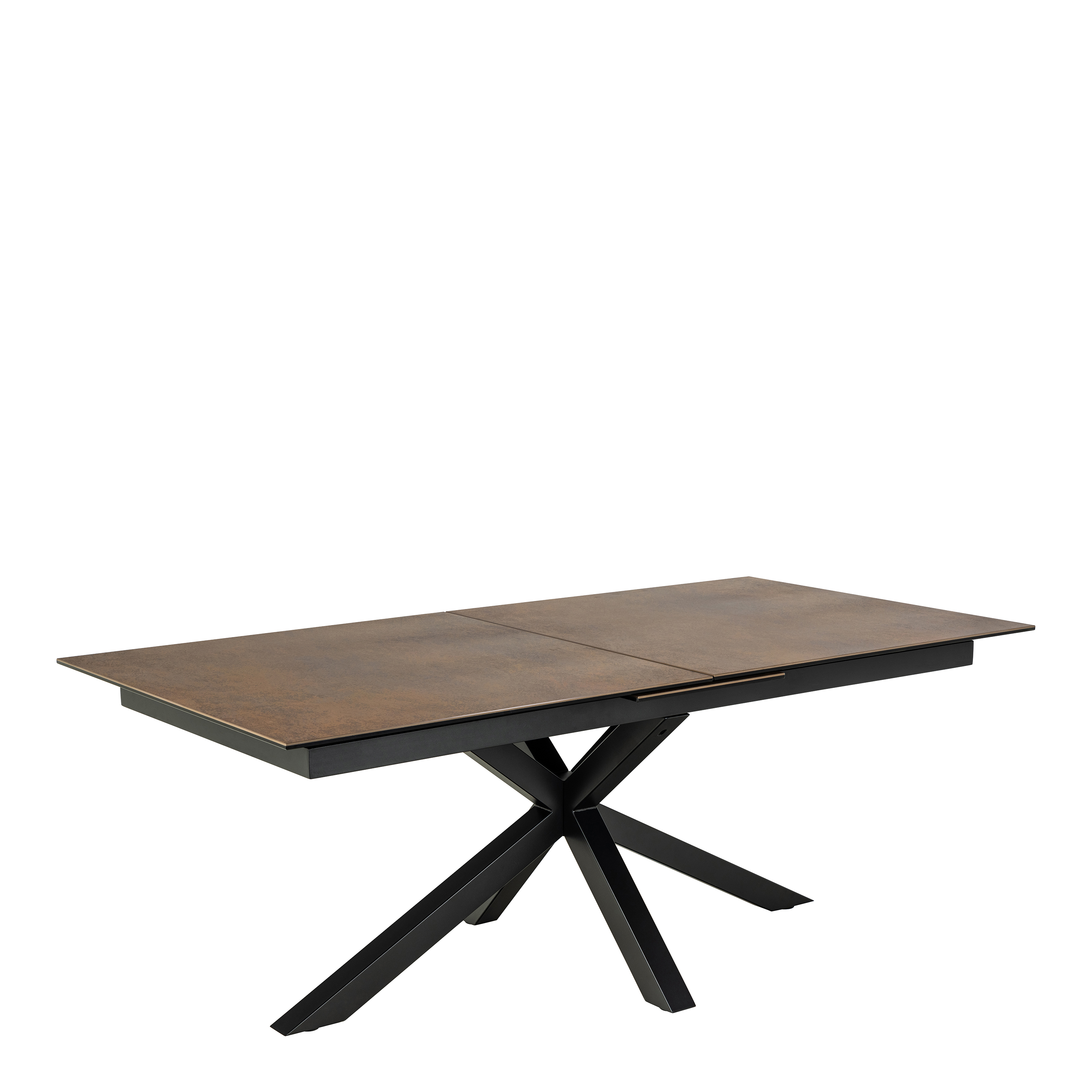 Dining Table - HEAVEN Extendable Dining Table Ceramic Rusty Brown 240cm - Rosalind Collection