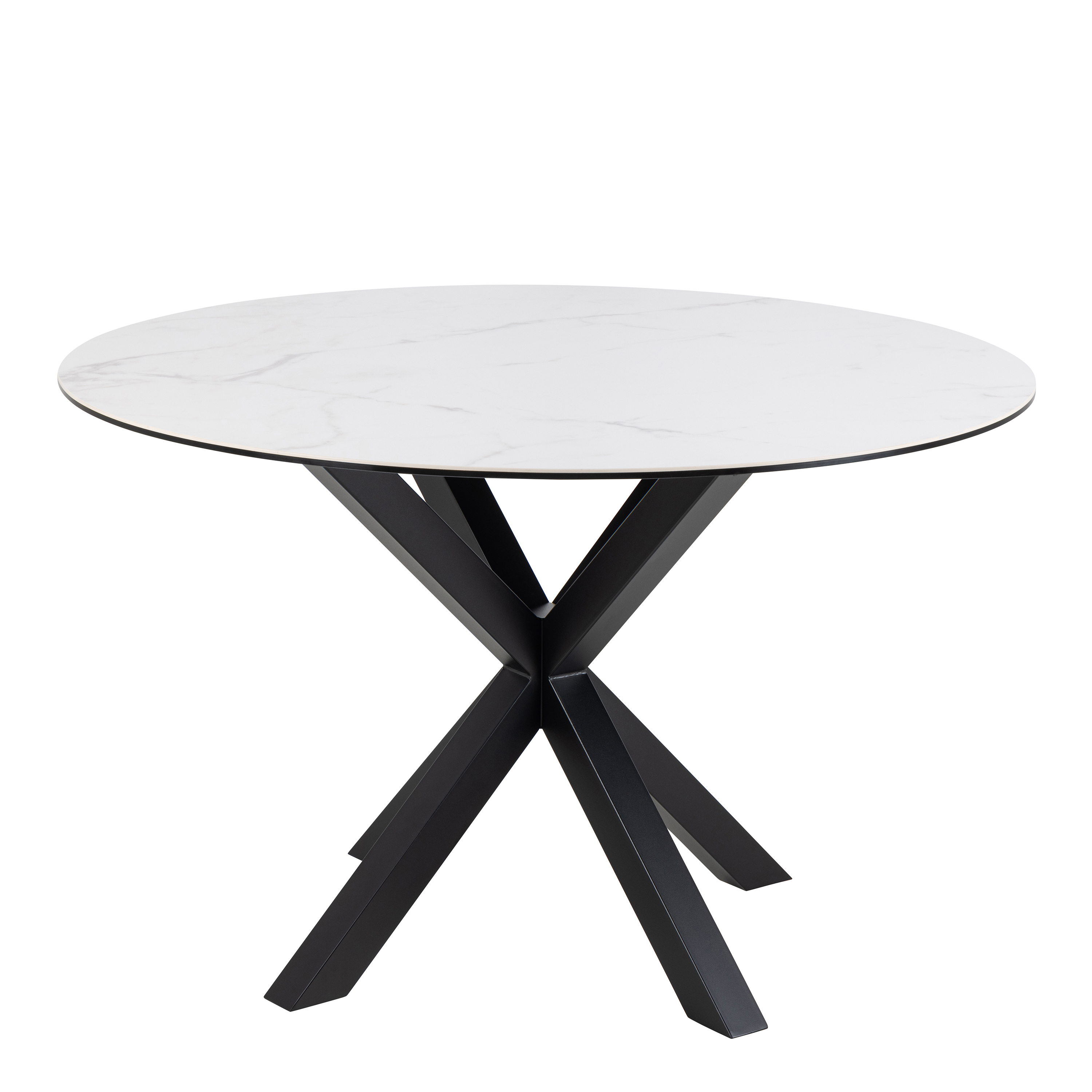 Dining Table - HEAVEN Dining Table Ceramic White Top 119cm - Rosalind Collection