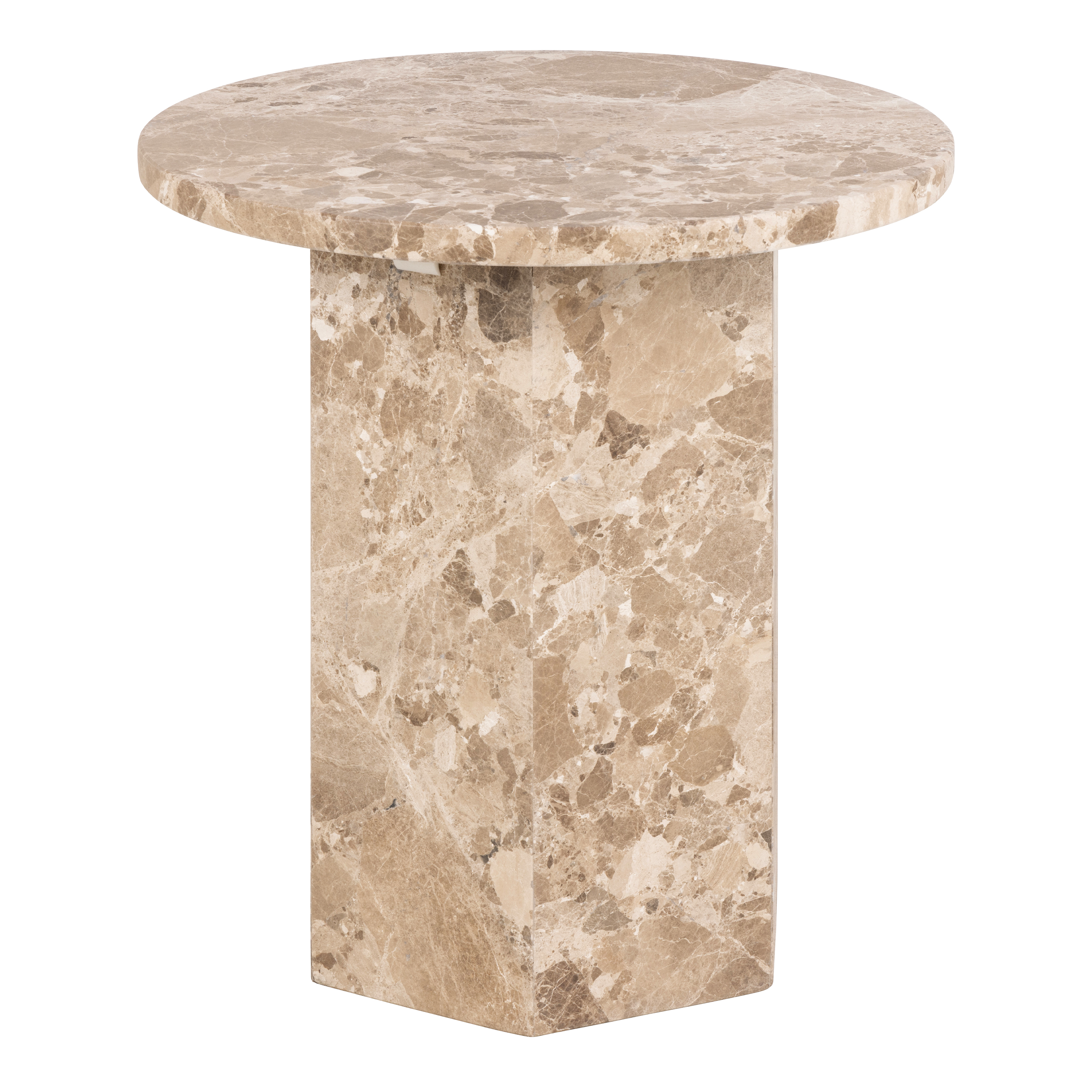Side Table - NAXOS End Table Brown 50cm - Rosalind Collection