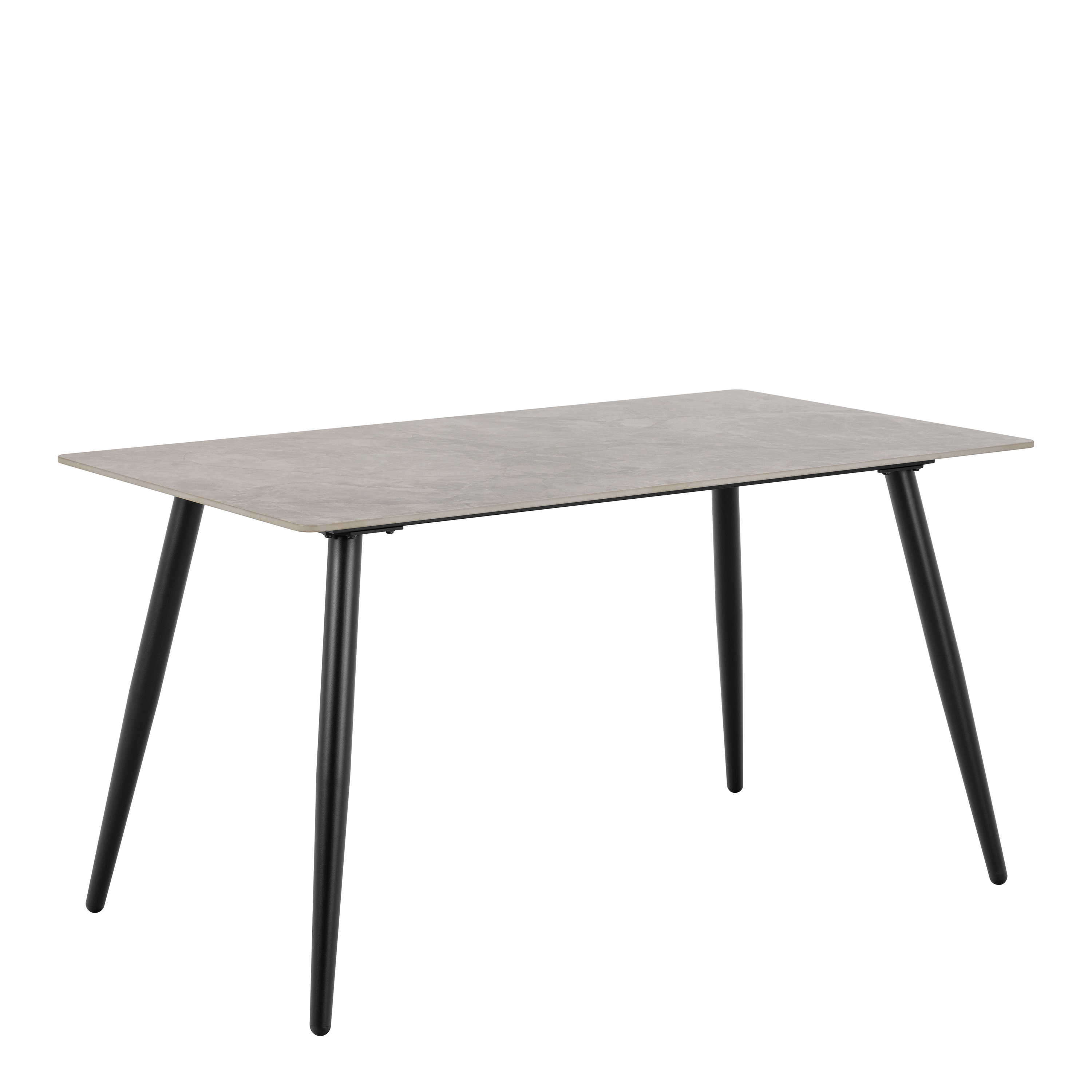 WISE Rectangular Dining Table in Grey/Black - Rosalind Collection