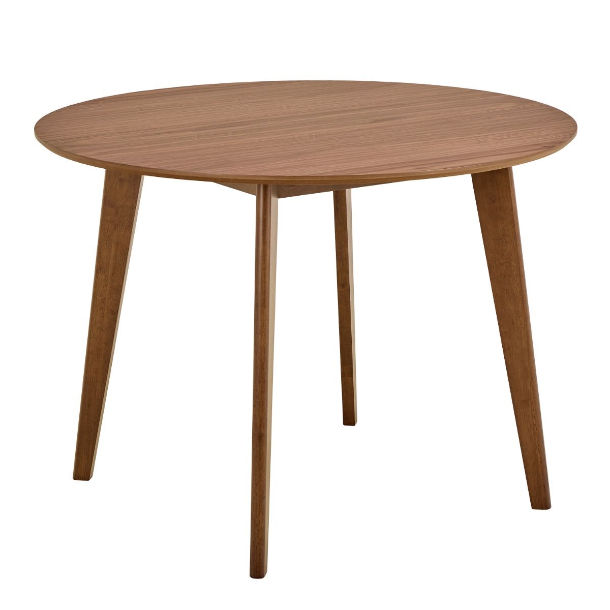 ROXEN Round Dining Table in Walnut 105x76cm - Rosalind Collection