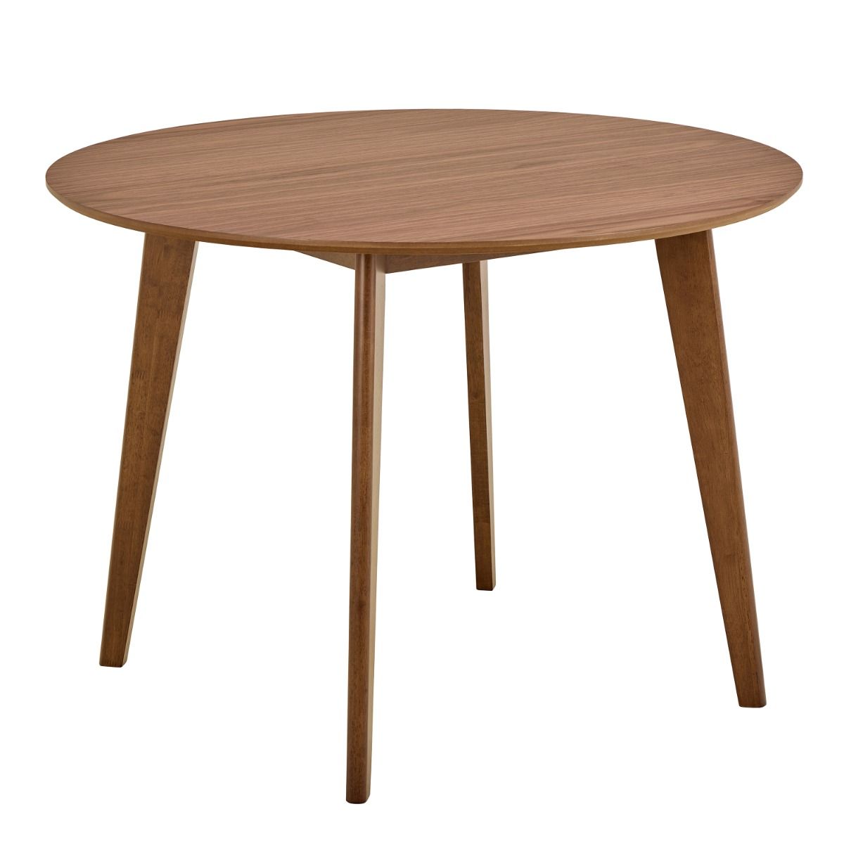 ROXEN Round Dining Table in Walnut 120x76cm - Rosalind Collection